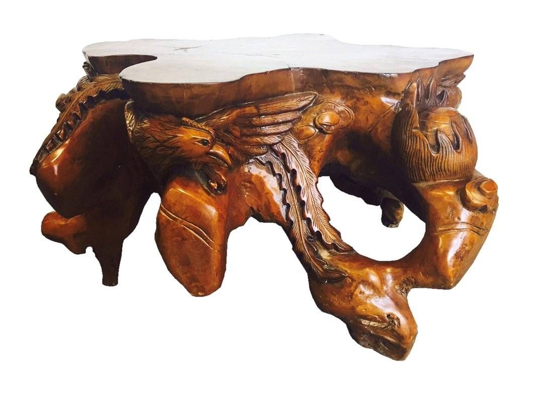 D Art Collection Dragon And Eagle Coffee Table | Wayfair Regarding Dragon Coffee Tables (View 10 of 30)