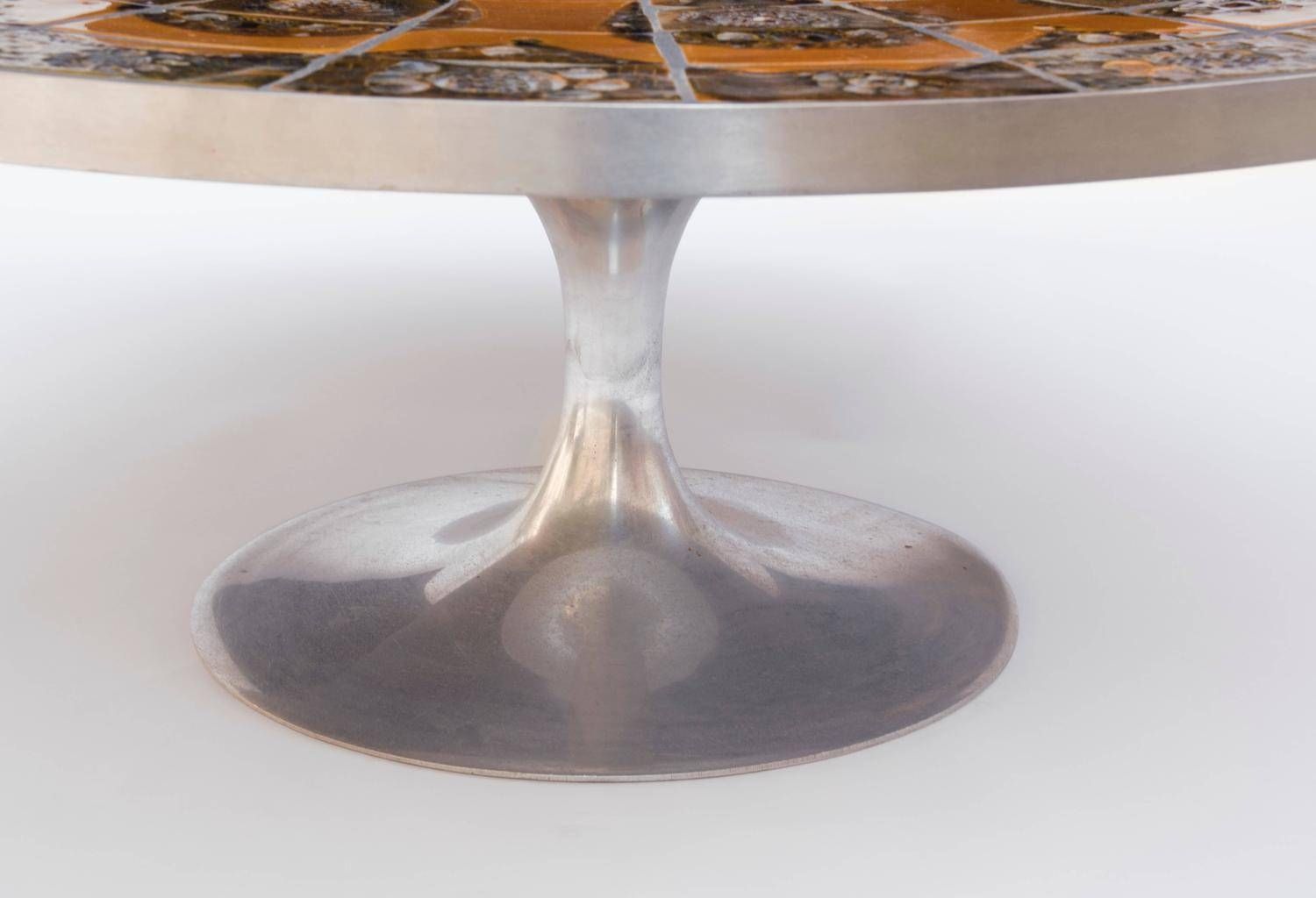 Danish Aluminium And Ceramic Coffee Tablepoul Cadovius, 1960s In Aluminium Coffee Tables (Photo 30 of 30)