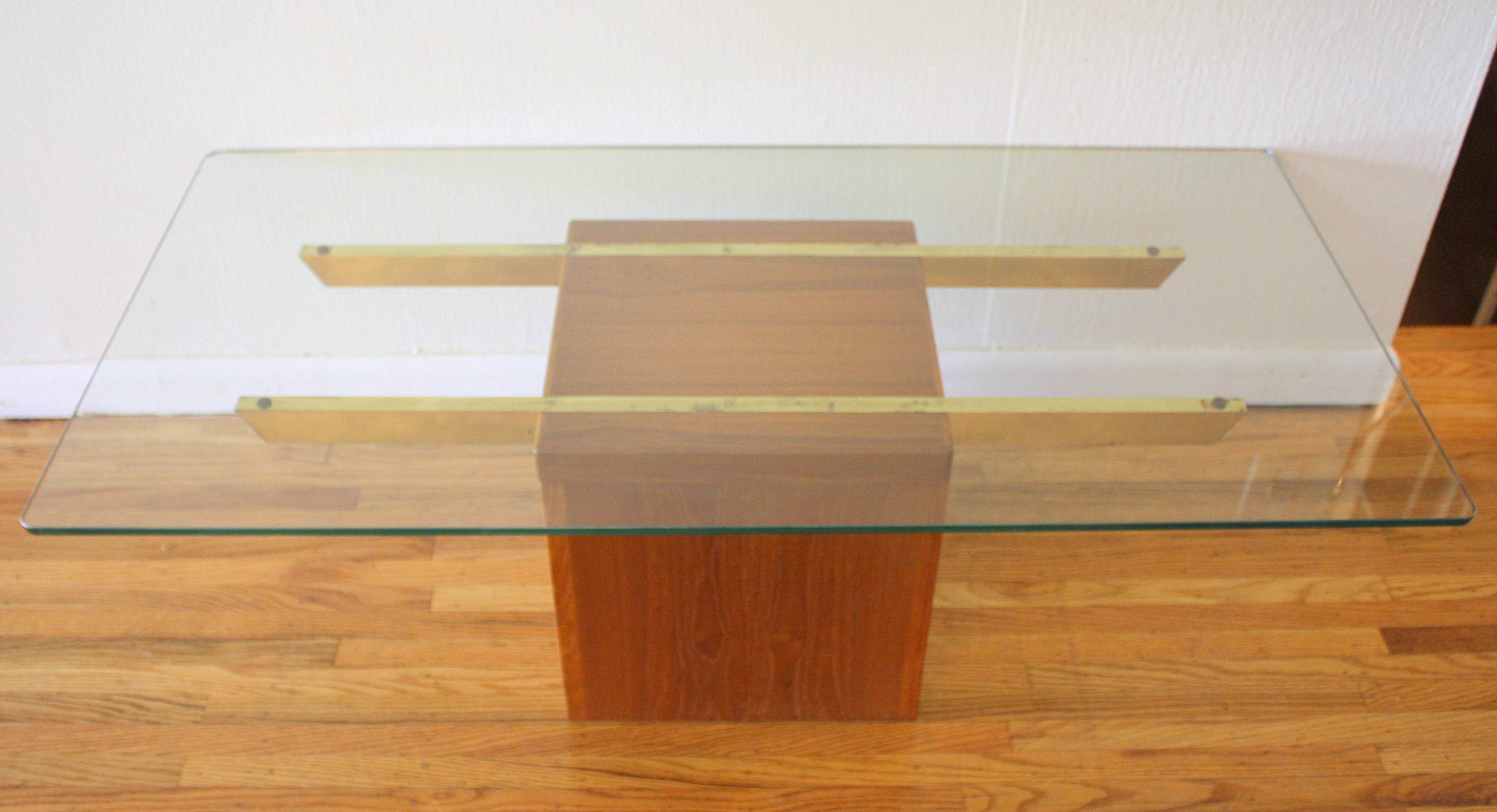 Danish Glass Top Coffee Table 1 | Picked Vintage With Retro Glass Top Coffee Tables (View 22 of 30)