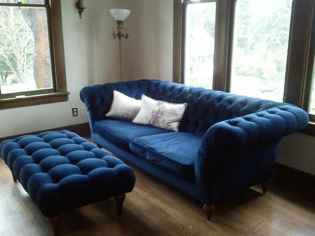 Dark Blue Sofas Uk Images About Blue Sofa (View 17 of 30)