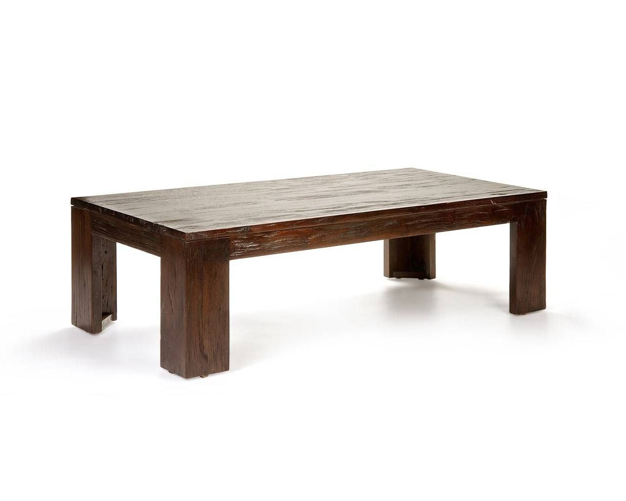 Dark Wood Coffee Table | Reclaimed Teak Coffee Tables Pertaining To Dark Coffee Tables (View 3 of 30)