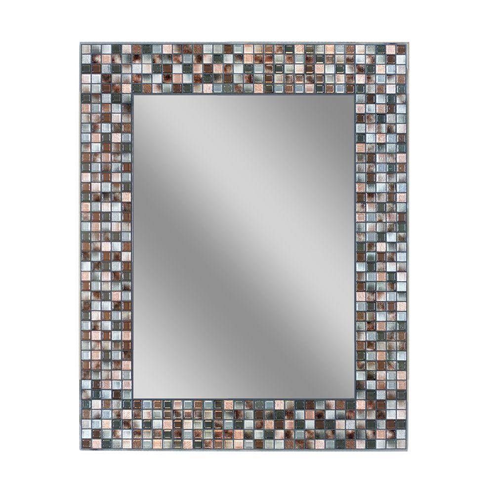 Deco Mirror – Bathroom Mirrors – Bath – The Home Depot Regarding Mosaic Wall Mirrors (View 7 of 25)