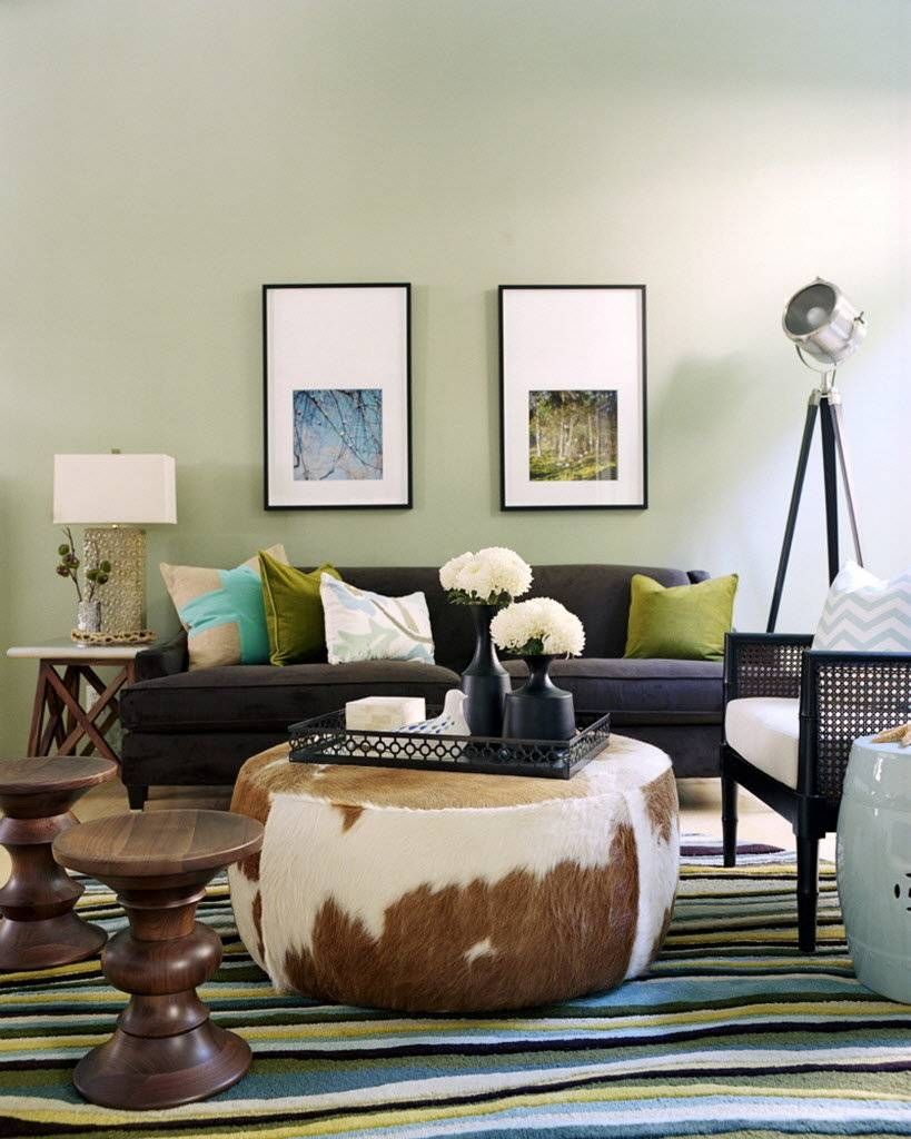 Decor: Snazzy Cow Print Ottoman Design Furnishing Your Cute Home Regarding Animal Print Ottoman Coffee Tables (View 23 of 30)