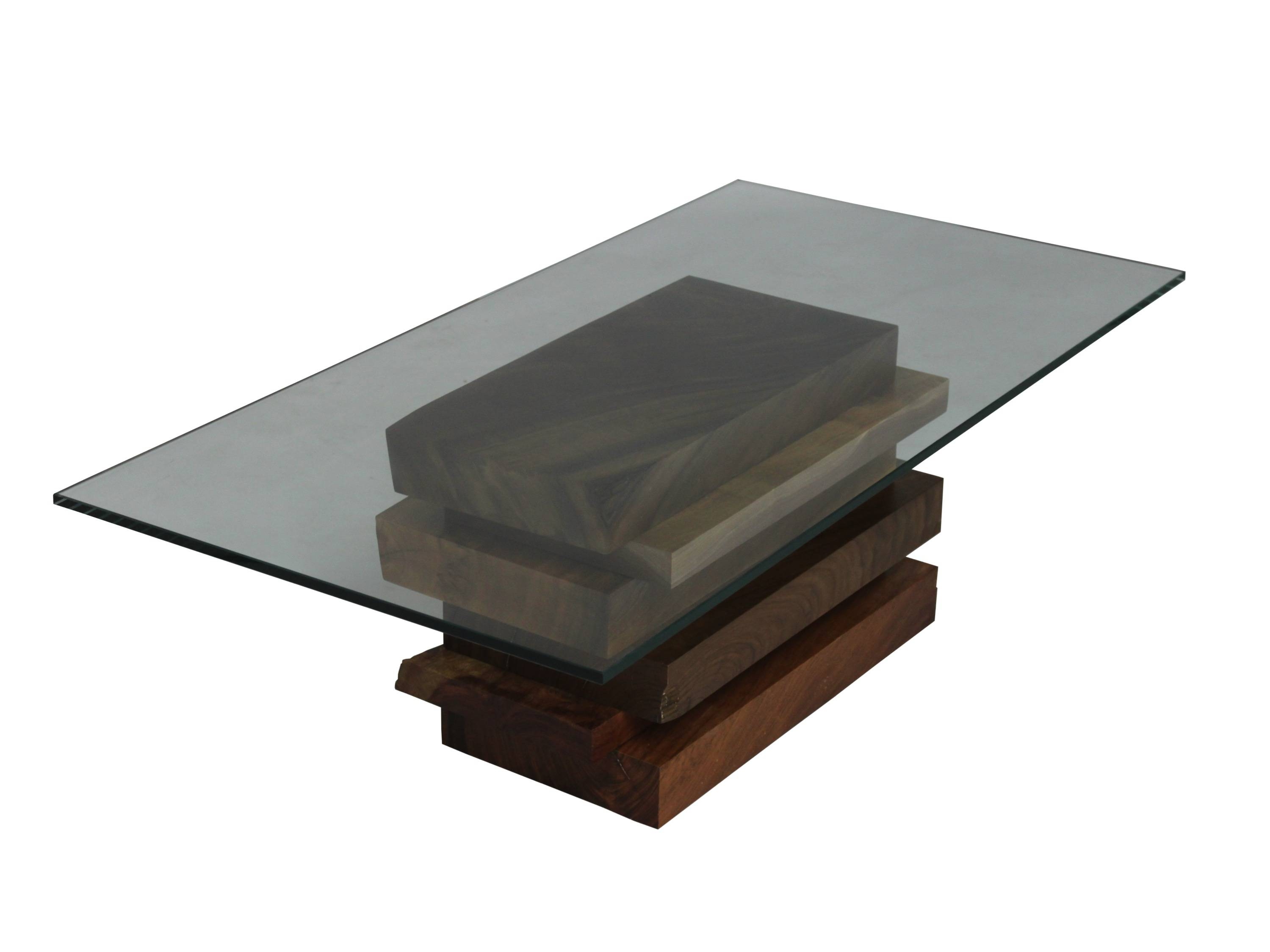 Featured Photo of 2024 Popular Reclaimed Wood and Glass Coffee Tables