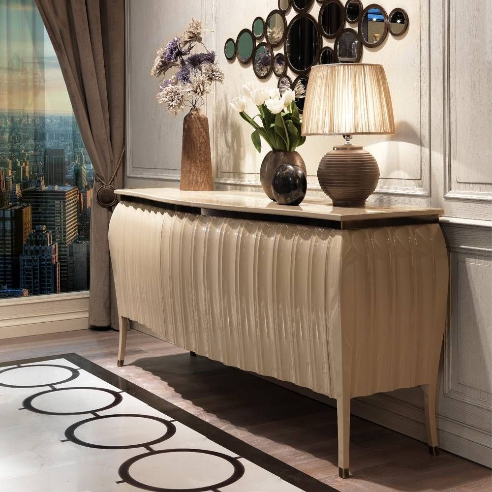 Designer High Gloss Lacquered Sideboard Buffet | Juliettes Within High Gloss Sideboards (View 24 of 30)