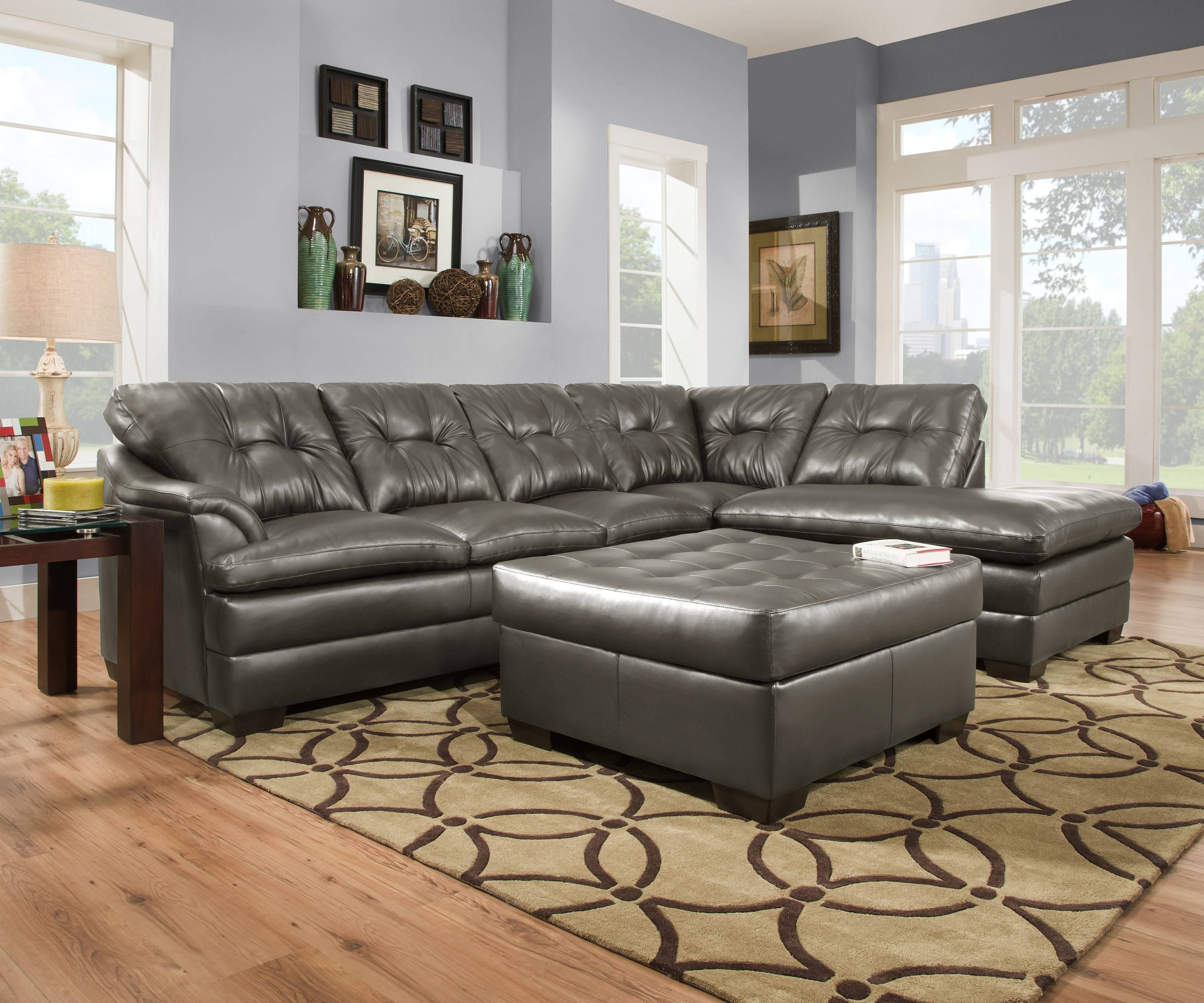 Designssimmons – Simmons Apollo Charcoal 2pc Sectional In Simmons Chaise Sofa (View 8 of 25)