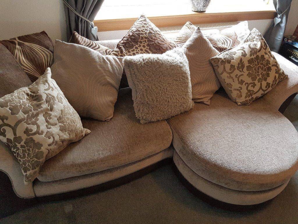 Dfs 3 Seater Sofa Couch, Cuddle Chair And Pouffe | In Kilwinning Regarding 3 Seater Sofa And Cuddle Chairs (Photo 26 of 30)