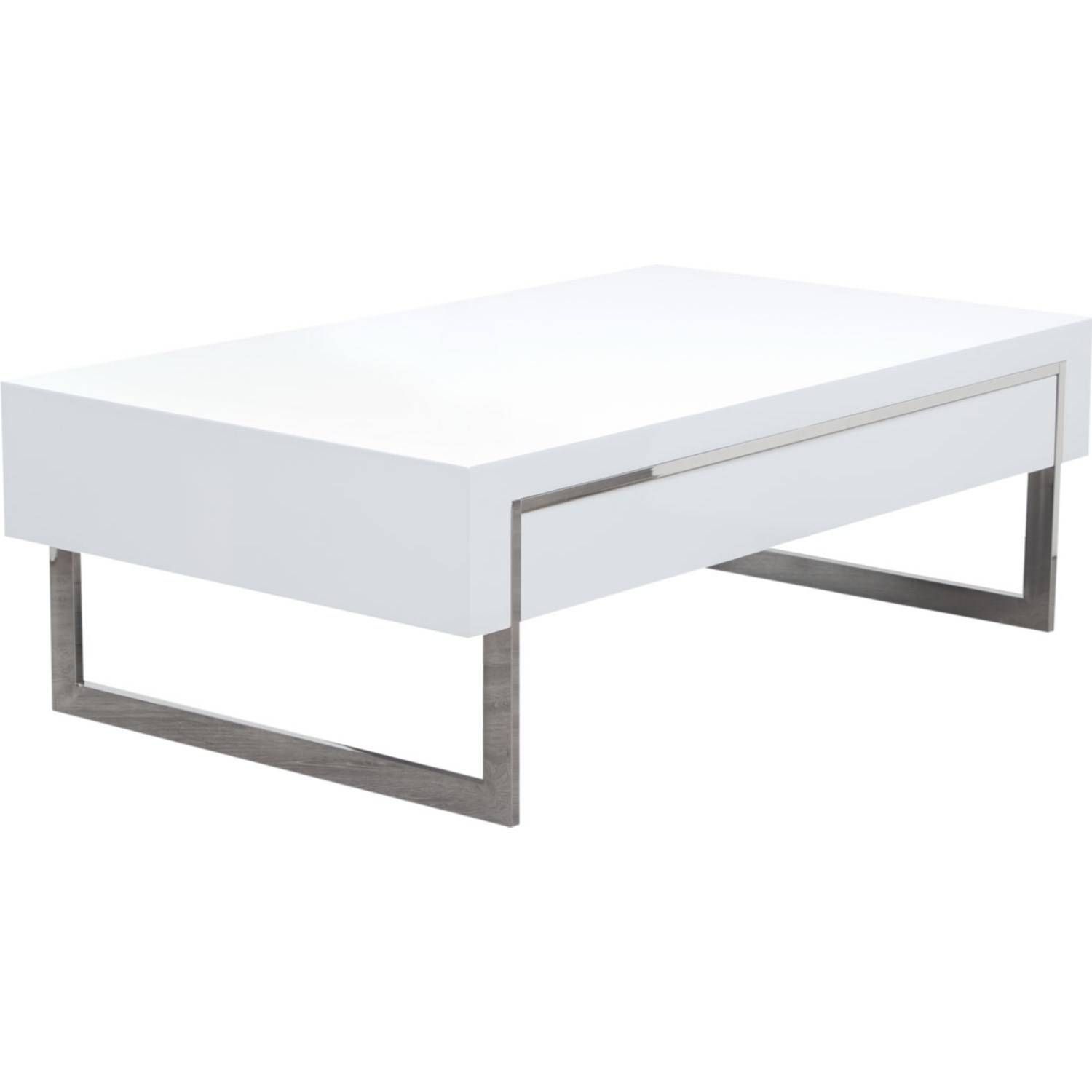 Diamond Sofa Cosmoctwh Cosmo Lacquer Coffee Table In White With Intended For Lacquer Coffee Tables (Photo 30 of 30)