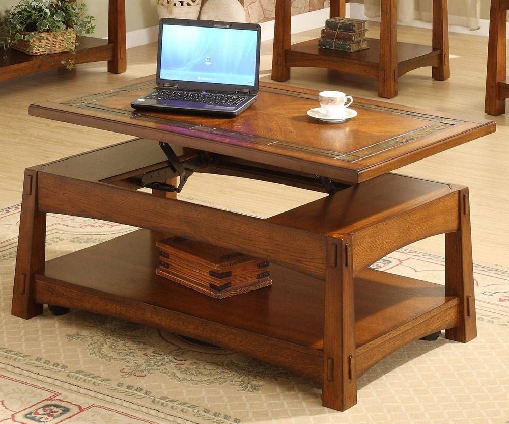 Diy Coffee Table With Lift Top : Elegant Coffee Table With Lift Intended For Coffee Table With Raised Top (Photo 8 of 30)