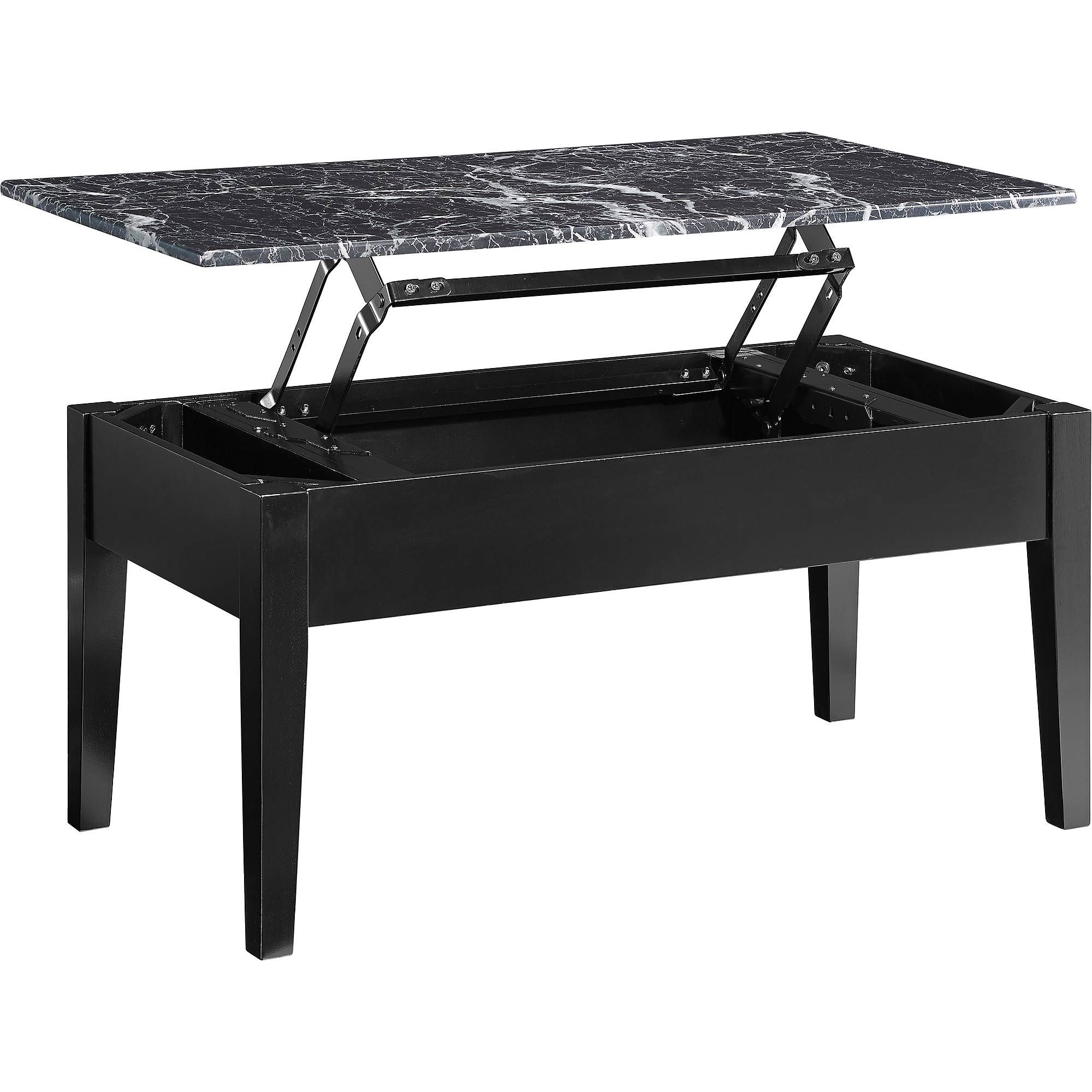 Dorel Living Faux Marble Lift Top Coffee Table – Walmart With Flip Top Coffee Tables (View 19 of 30)