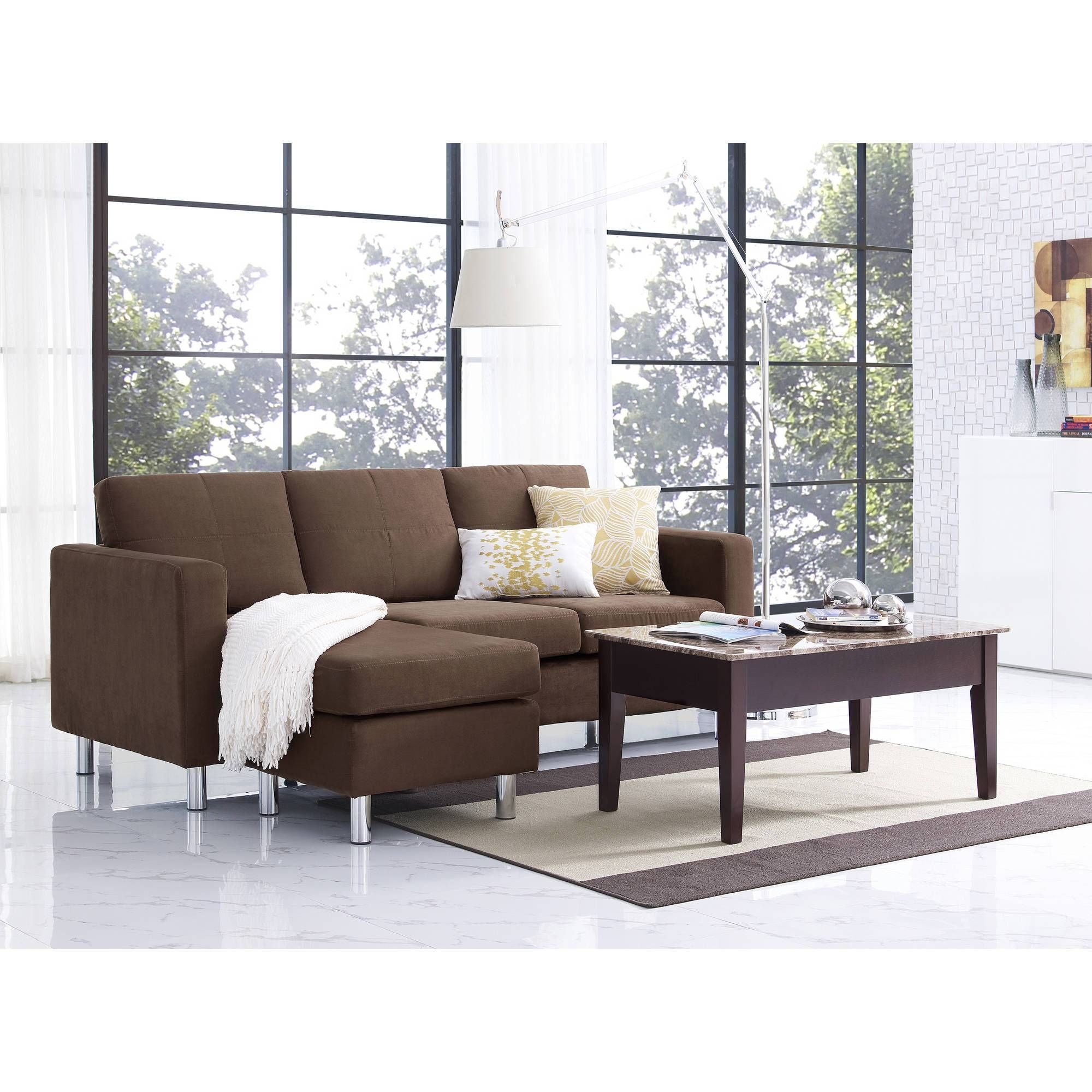 Dorel Living Small Spaces Configurable Sectional Sofa, Multiple Within Sectional Sofas In Small Spaces (View 7 of 25)