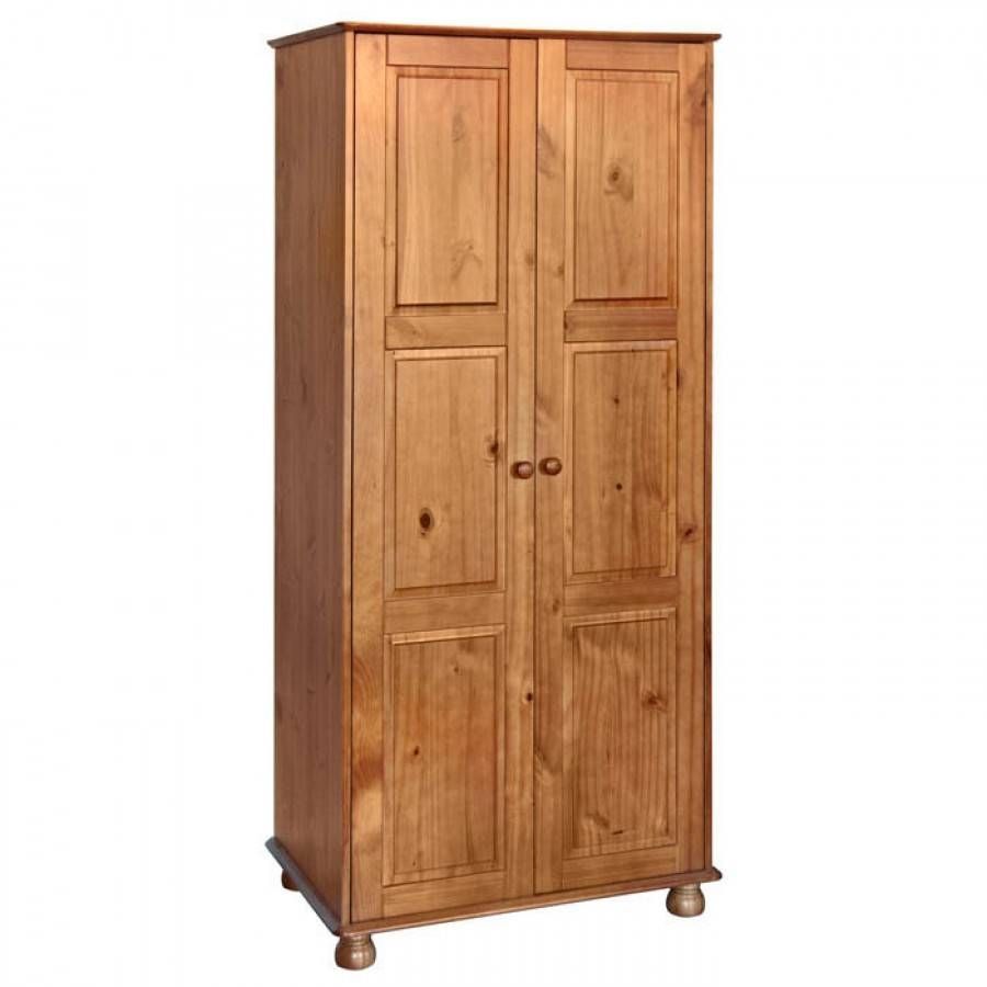 Dovedale Pine Double Wardrobe | Charlies Direct Within Pine Double Wardrobes (Photo 11 of 15)