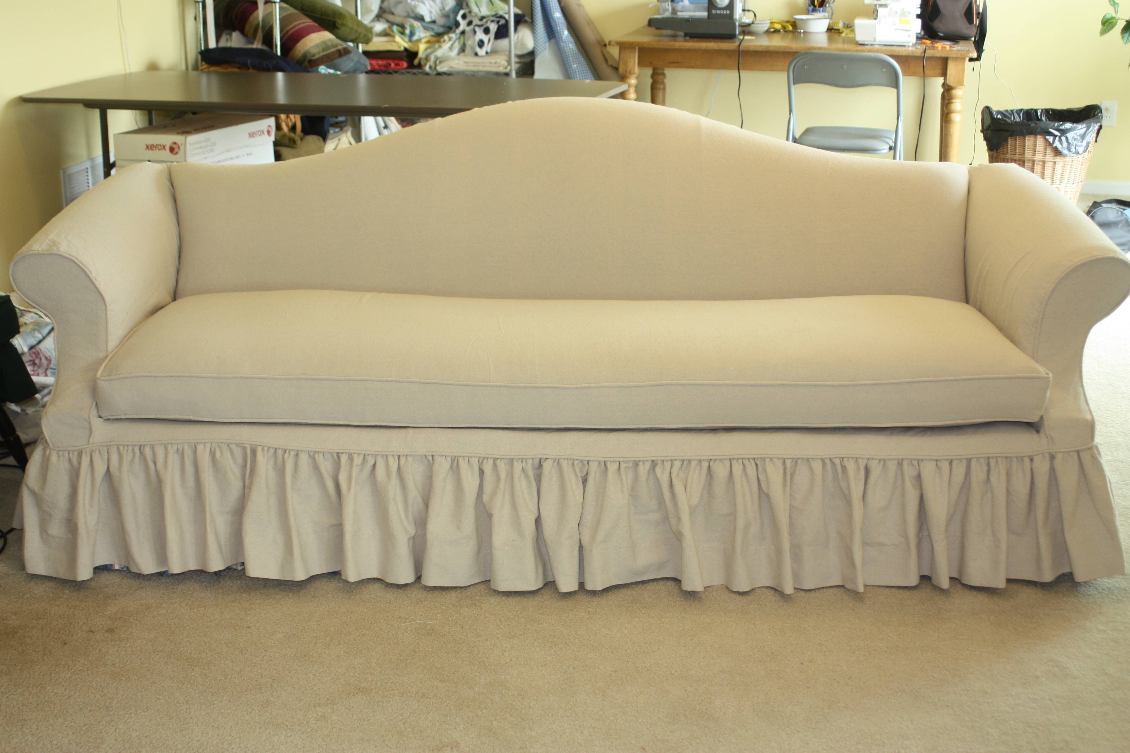 Drop Cloth Sofa | Twill Slipcover Studio Intended For Chintz Fabric Sofas (View 26 of 30)