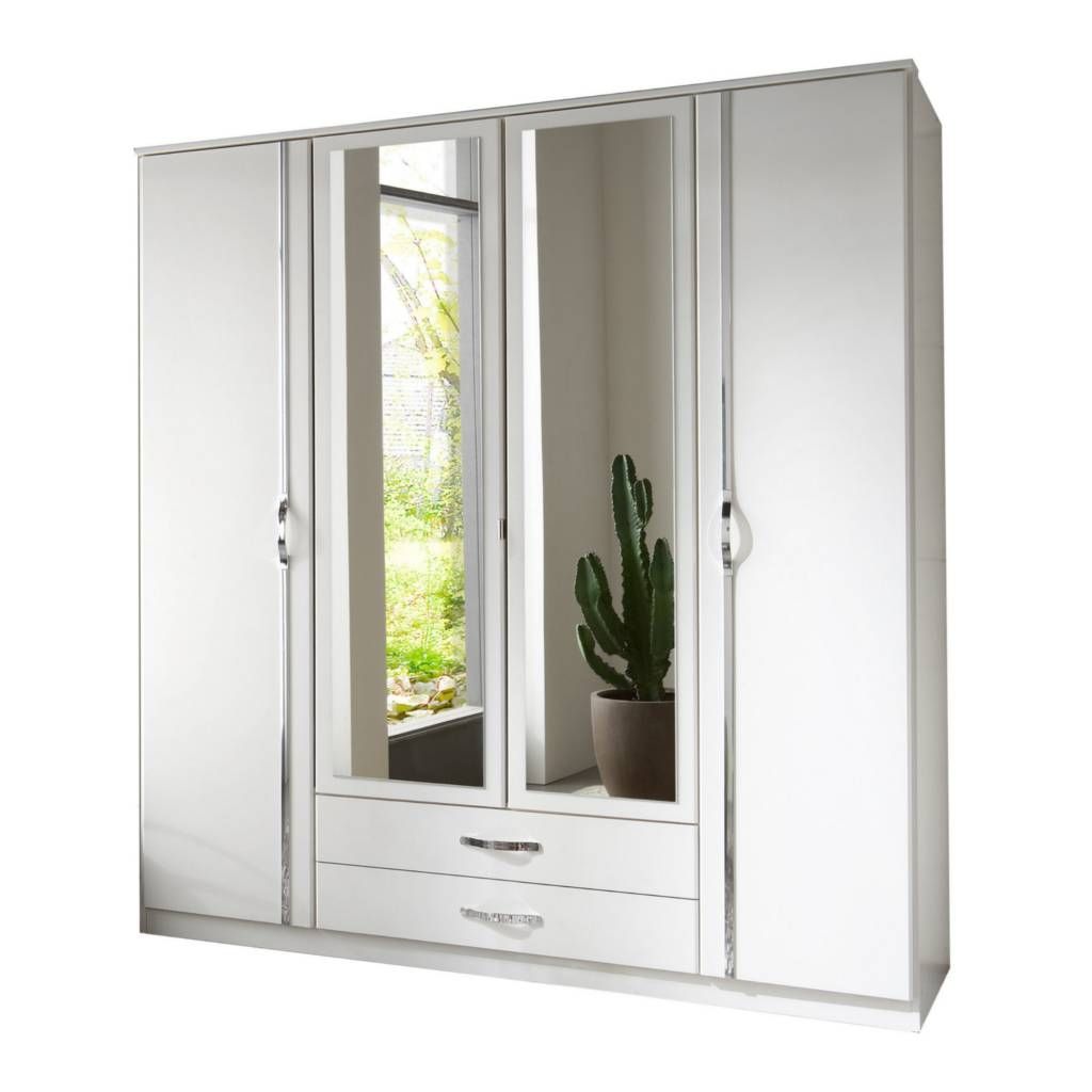 Duo 4 Door 2 Drawer Wardrobe | Sabba Furniture Inside Wardrobes With Mirror And Drawers (View 8 of 15)
