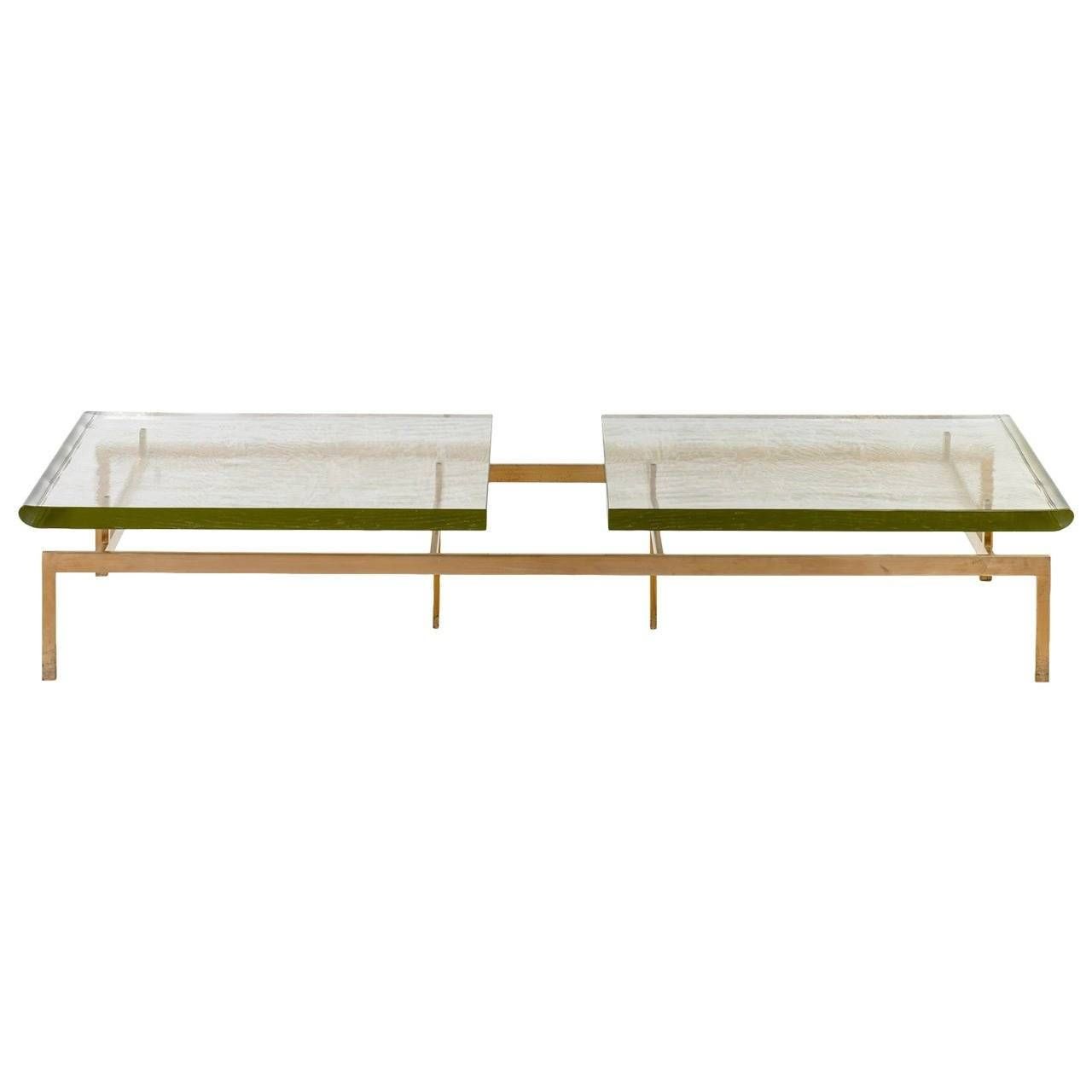 Duran Coffee Table With Thick Pyrex Glass Top And Silicon Bronze Regarding Bronze And Glass Coffee Tables (Photo 27 of 30)