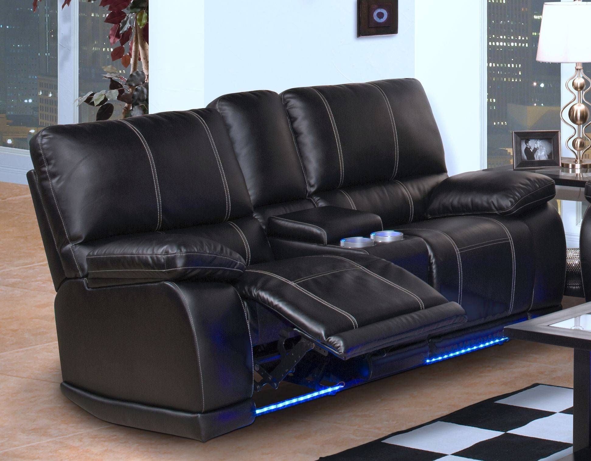 Dylan Power Reclining Sofa Black | Big's Furniture Store Las Vegas With Regard To Recliner Sofa Chairs (View 17 of 30)