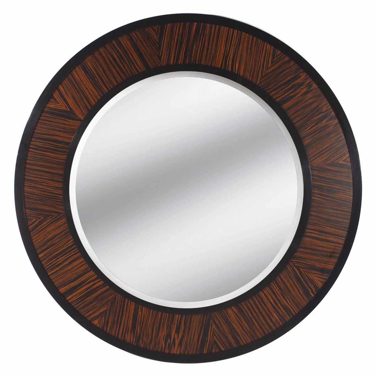 Ebony Macassar Wall Mirrors, Macassar Wall Mirror, Zebrawood Wall With Leather Wall Mirrors (View 23 of 25)