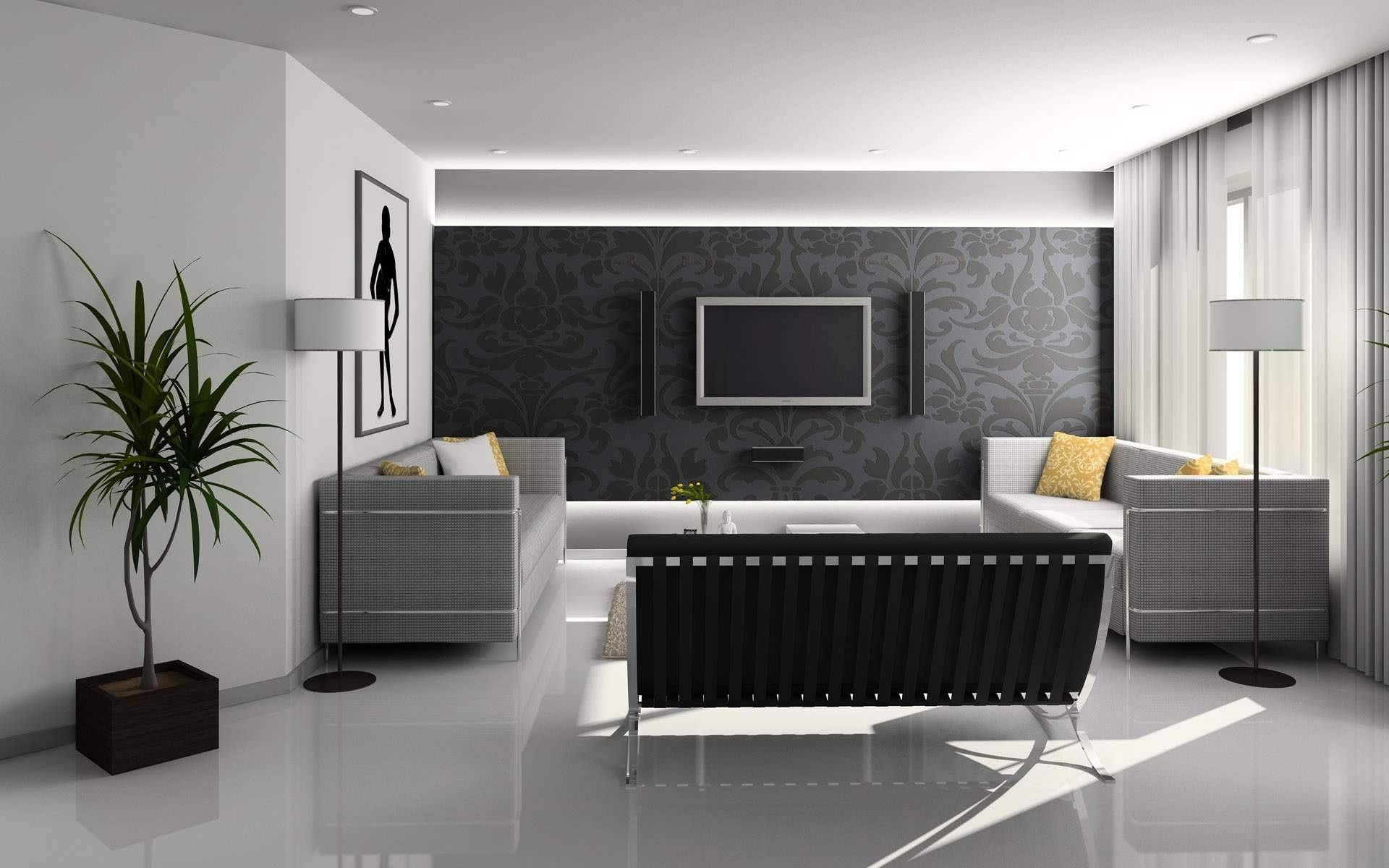 Elegant Living Room Furniture Mirror Wall Oak Flooring Modern Within Elegant Fabric Sofas (View 22 of 30)