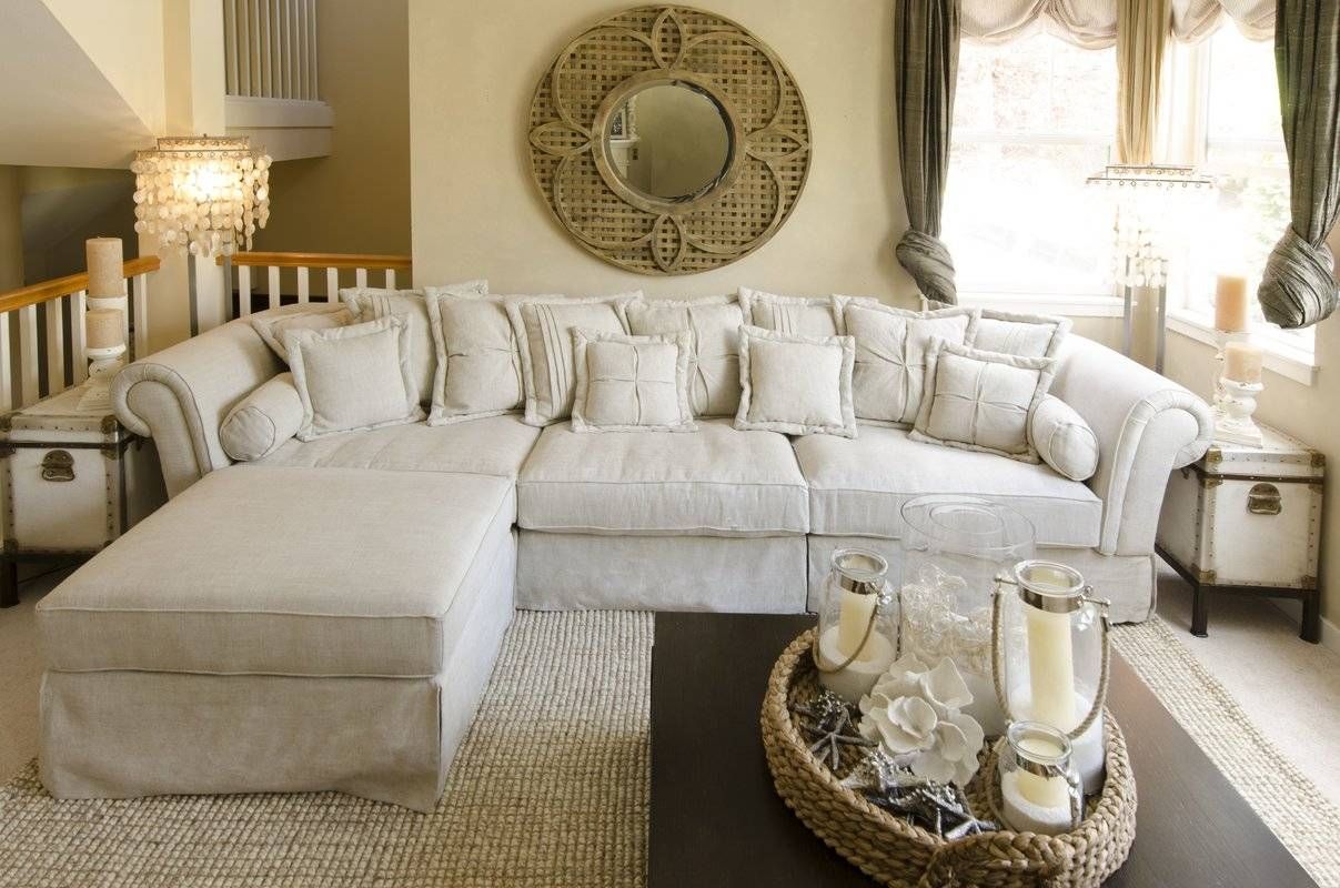 Elements Fine Home Furnishings Bella Sectional & Reviews | Wayfair Regarding Down Feather Sectional Sofa (Photo 30 of 30)