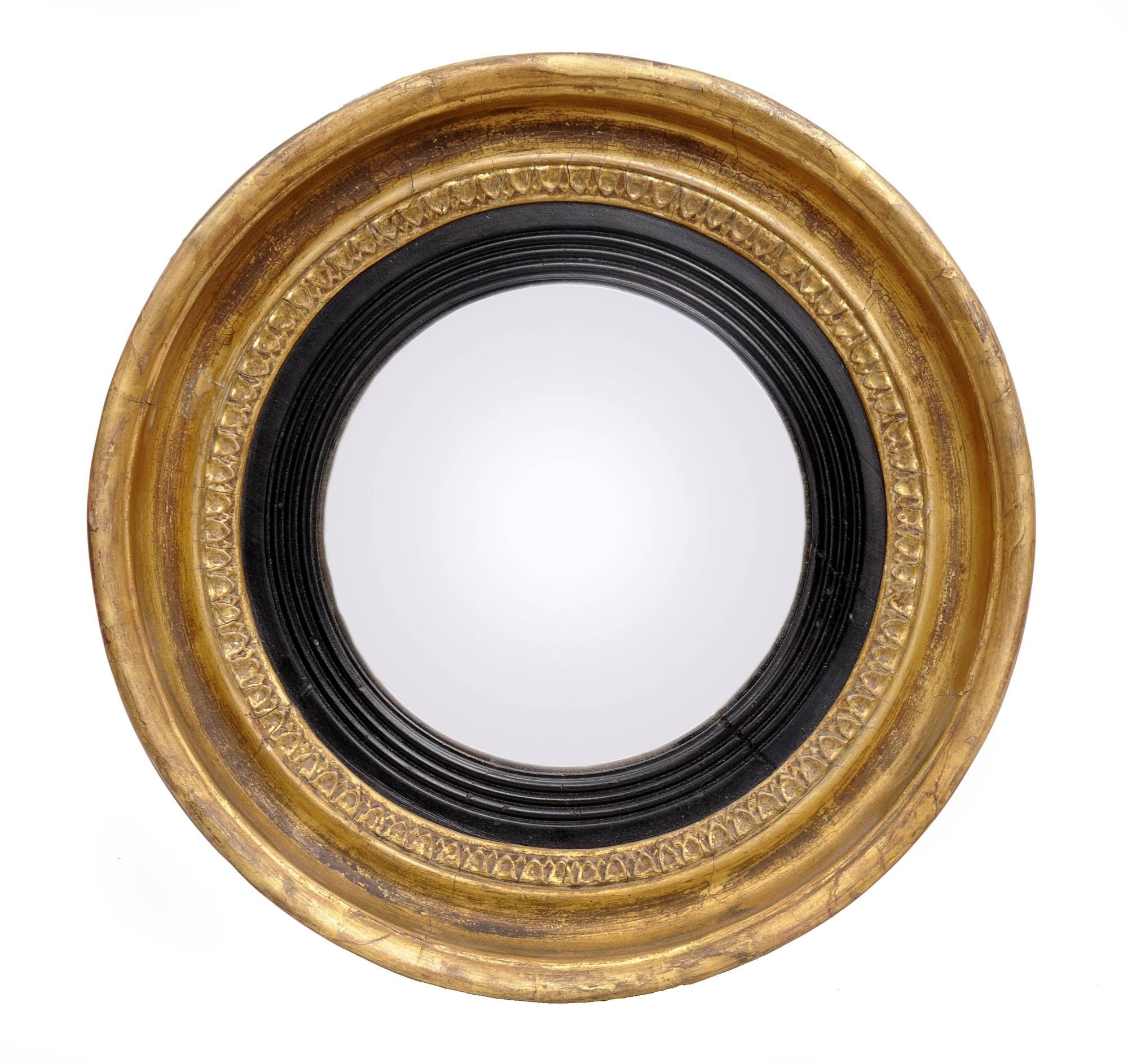 English Regency Convex Mirror | Small Antique Mirror In Small Convex Mirrors (View 5 of 25)