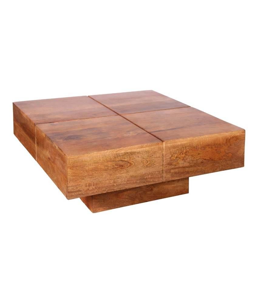 Ethnic Handicrafts Solid Wood Coffee Table In Brown – Buy Ethnic Throughout Ethnic Coffee Tables (View 5 of 30)