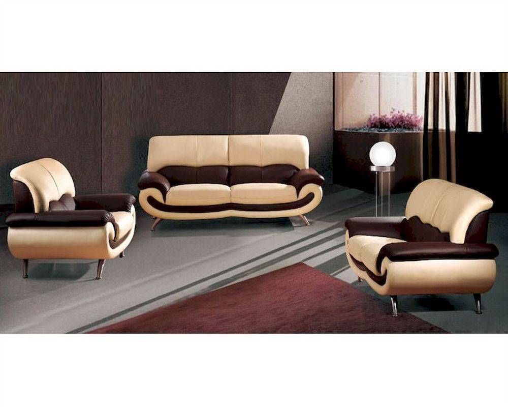 European Furniture Modern Two Tone Sofa Set 33ss11 With Regard To European Leather Sofas (Photo 21 of 30)