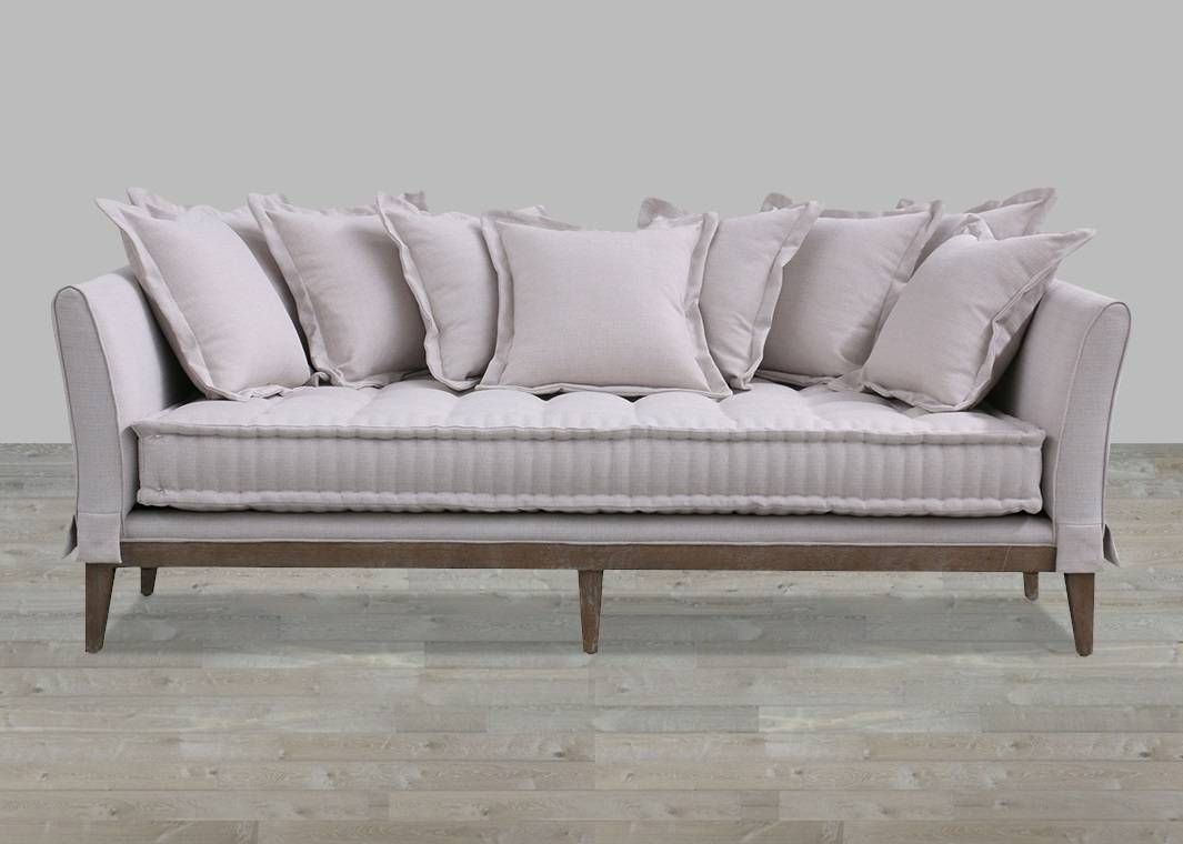 Extra Deep One Cushion Sofa In Tan Within One Cushion Sofas (View 26 of 30)