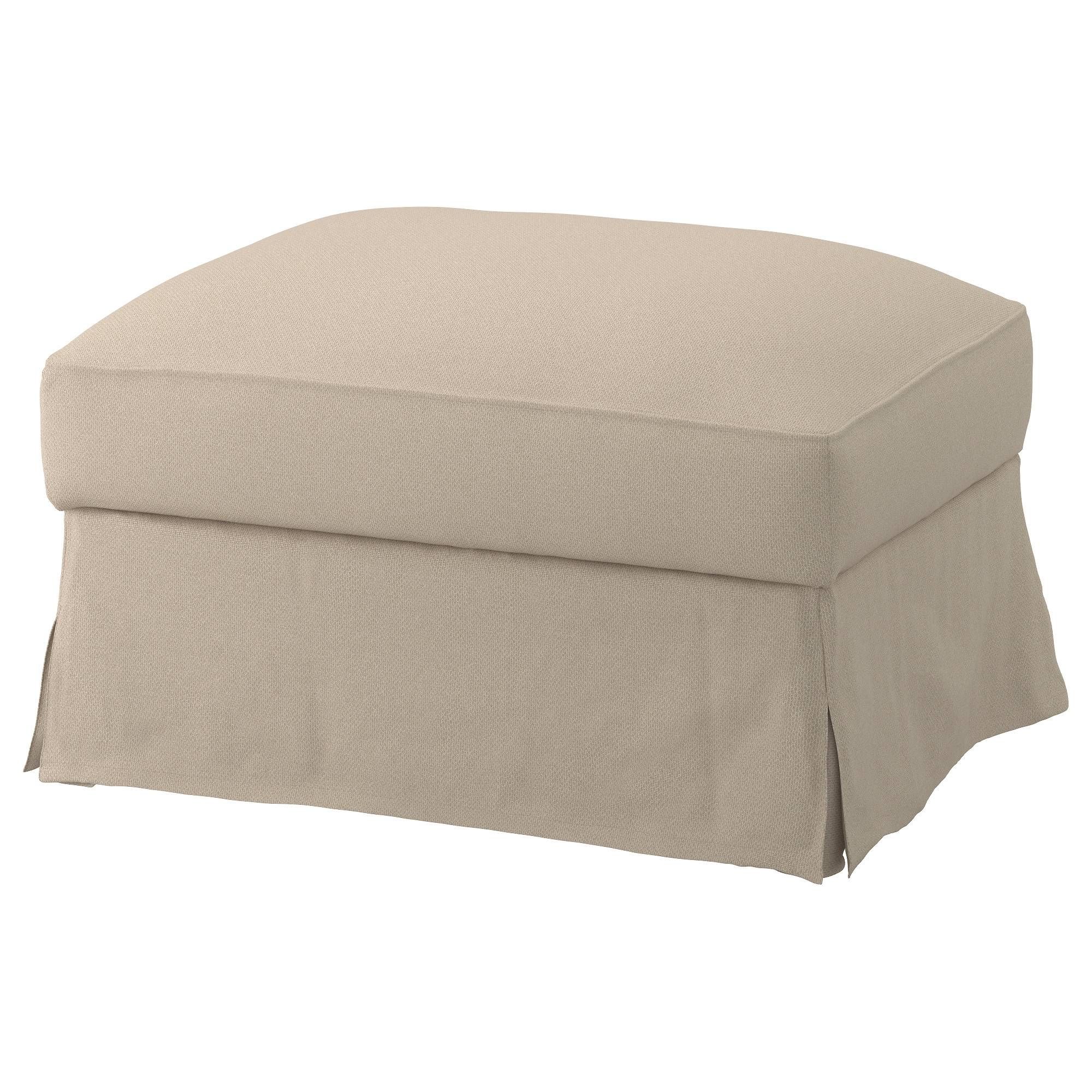 Färlöv Footstool With Storage Flodafors Beige – Ikea Throughout Footstools And Pouffes (Photo 9 of 30)