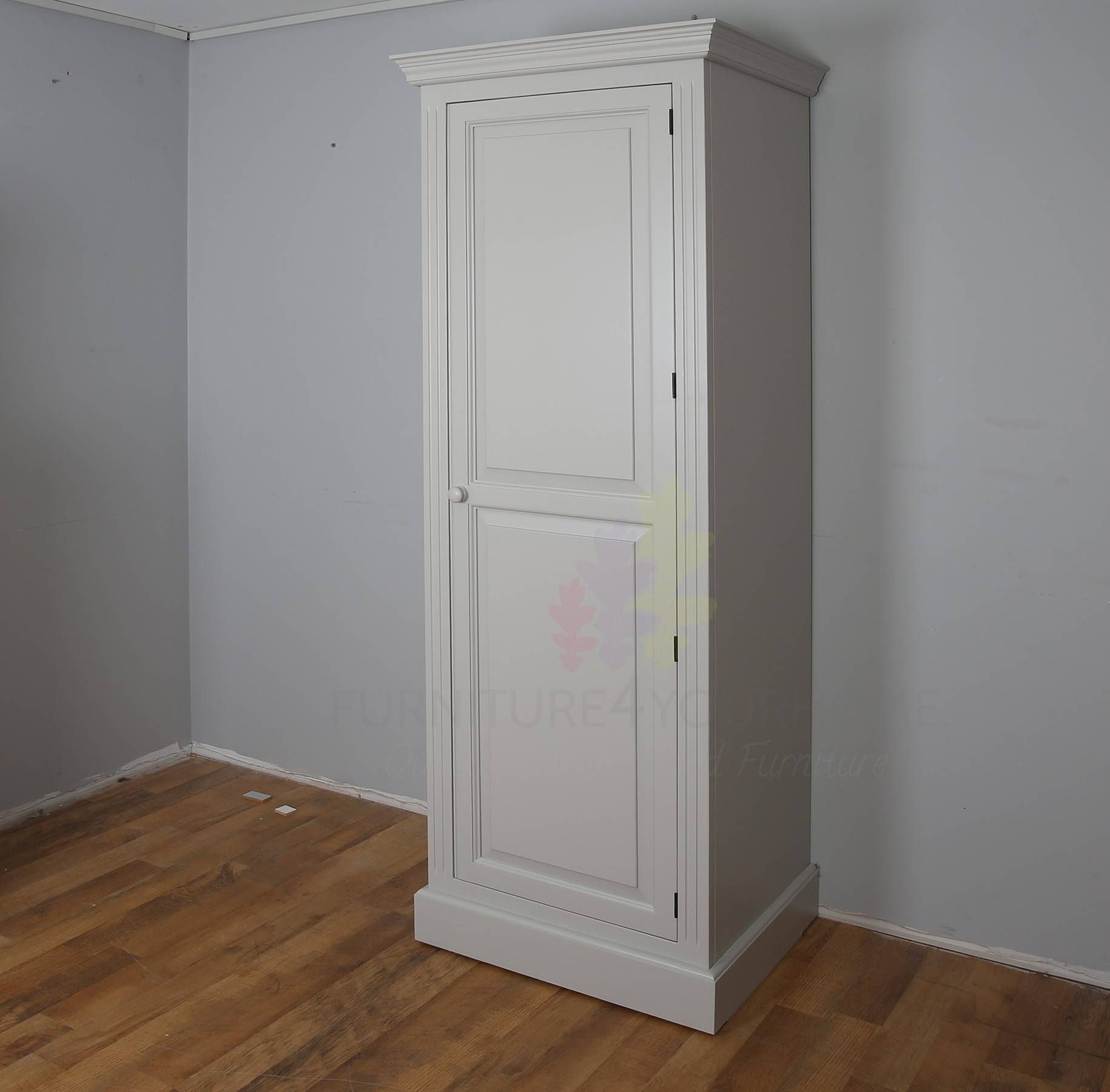 Farrow & Ball Painted 1 Door Full Hanging Wardrobe Regarding Single Door Pine Wardrobes (View 14 of 15)