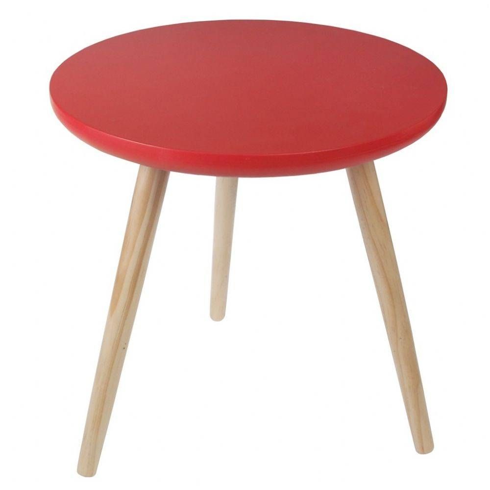 Fifties Red Round Wooden Coffee Table, Red Round Coffee Table With Red Round Coffee Tables (View 2 of 30)