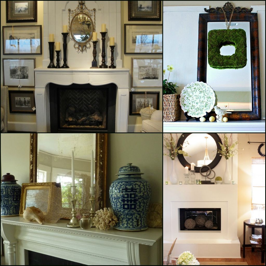 Fireplace: Decor For Fireplace Mantels | Decorating A Fireplace For Mirrors For Mantle (Photo 6 of 25)
