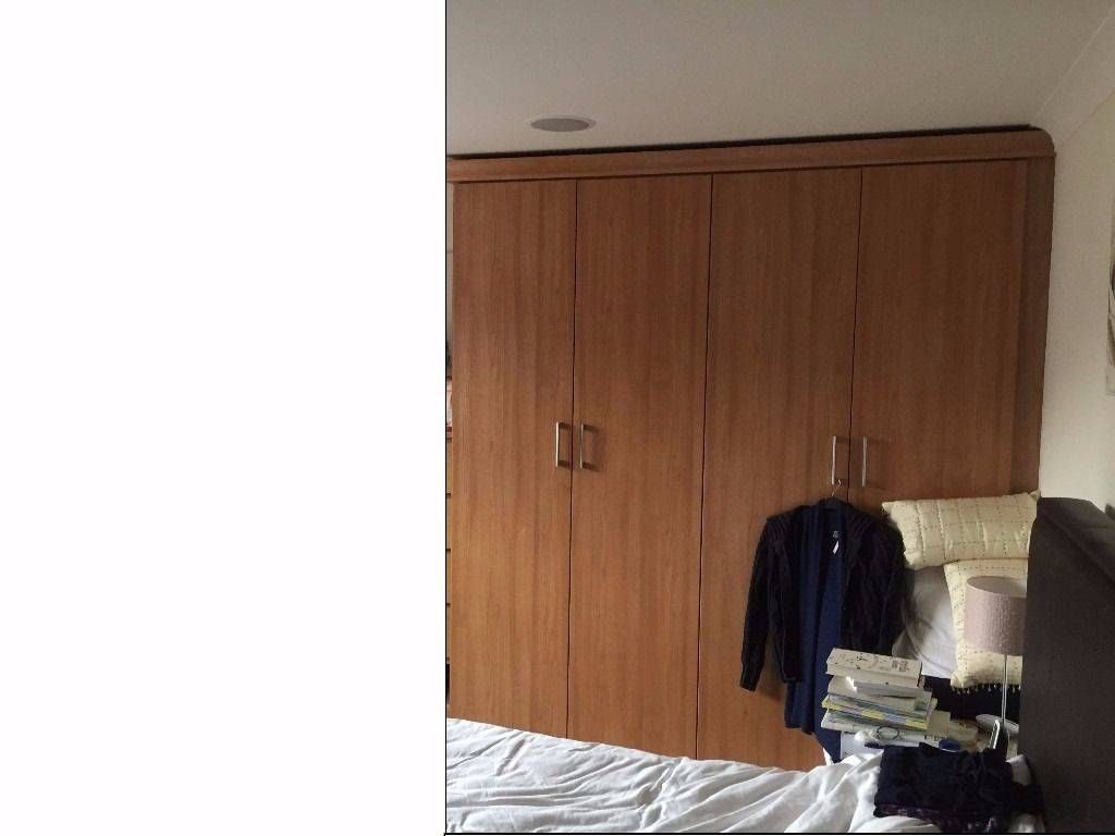 Fitted Beech 4 Door Wardrobes 2 Metres Width X 2.28 Metres Tall Regarding Tall Double Rail Wardrobes (Photo 6 of 30)