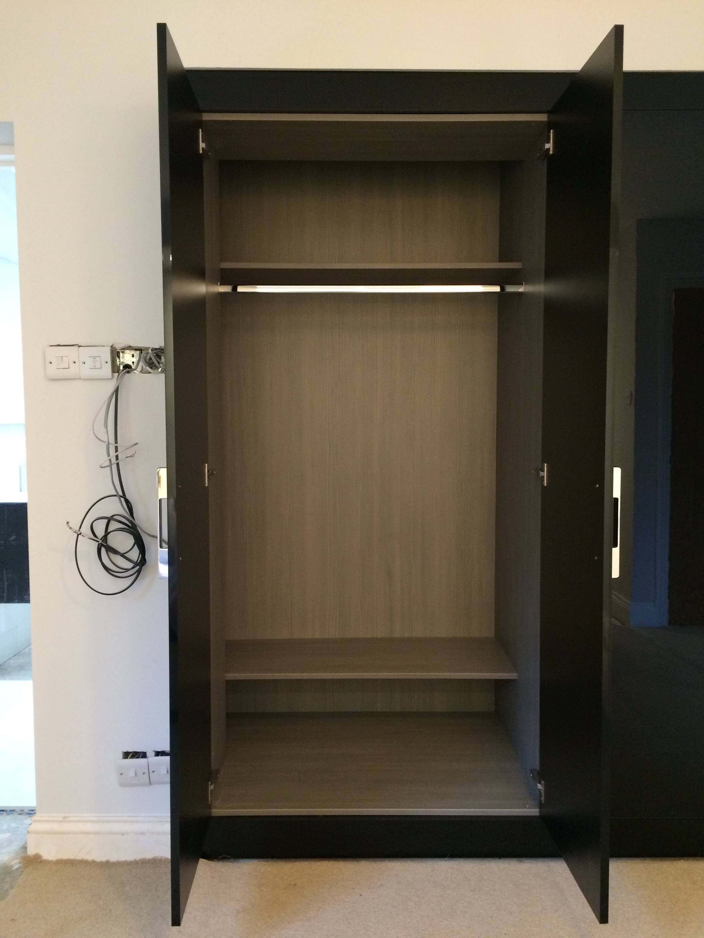 Fitted Black Gloss Wardrobes | The Little Woodshed For Black Gloss Wardrobes (Photo 10 of 15)