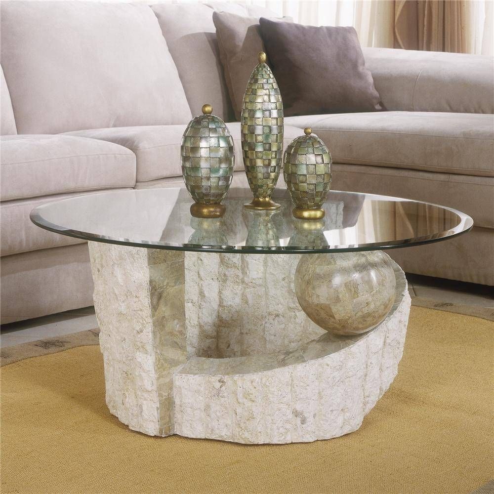 Floating Round Glass Coffee Table : Decorating Round Glass Coffee With Floating Glass Coffee Tables (Photo 22 of 30)