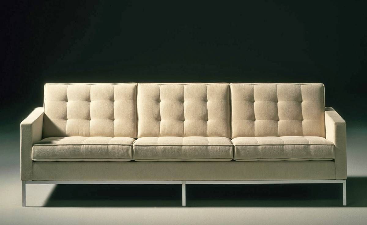 Florence Knoll 3 Seat Sofa – Hivemodern Throughout Florence Knoll Wood Legs Sofas (Photo 3 of 25)