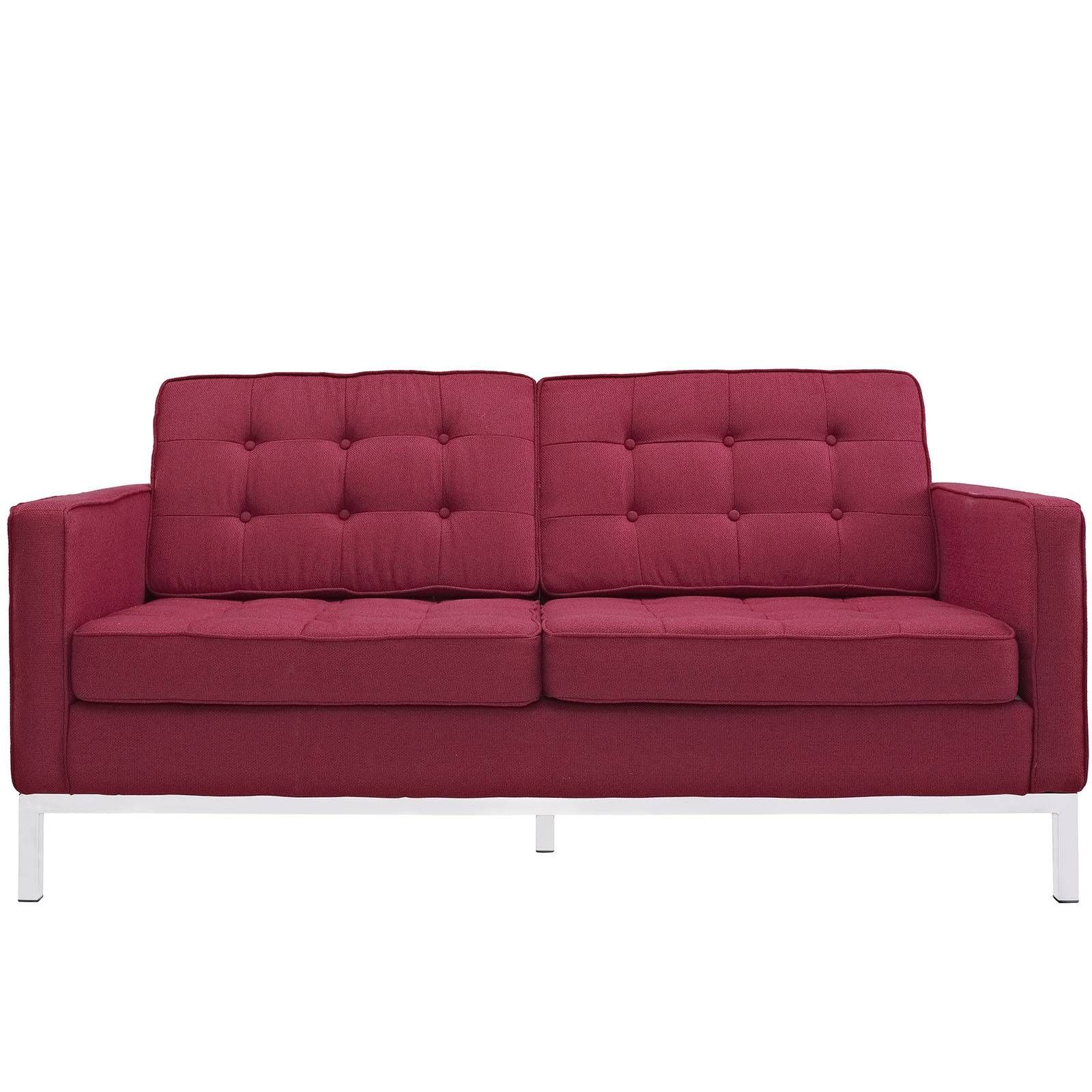 Florence Knoll Style Loveseat Couch – Wool For Florence Sofas And Loveseats (View 7 of 25)