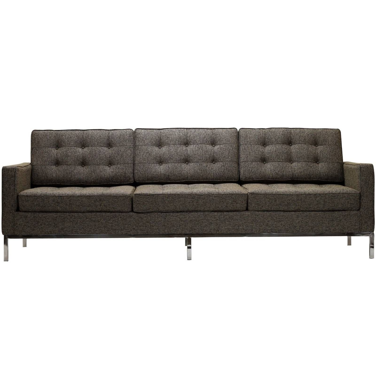 Florence Knoll Style Sofa In Fabric – (multiple Colors/materials With Regard To Florence Knoll Style Sofas (View 6 of 25)