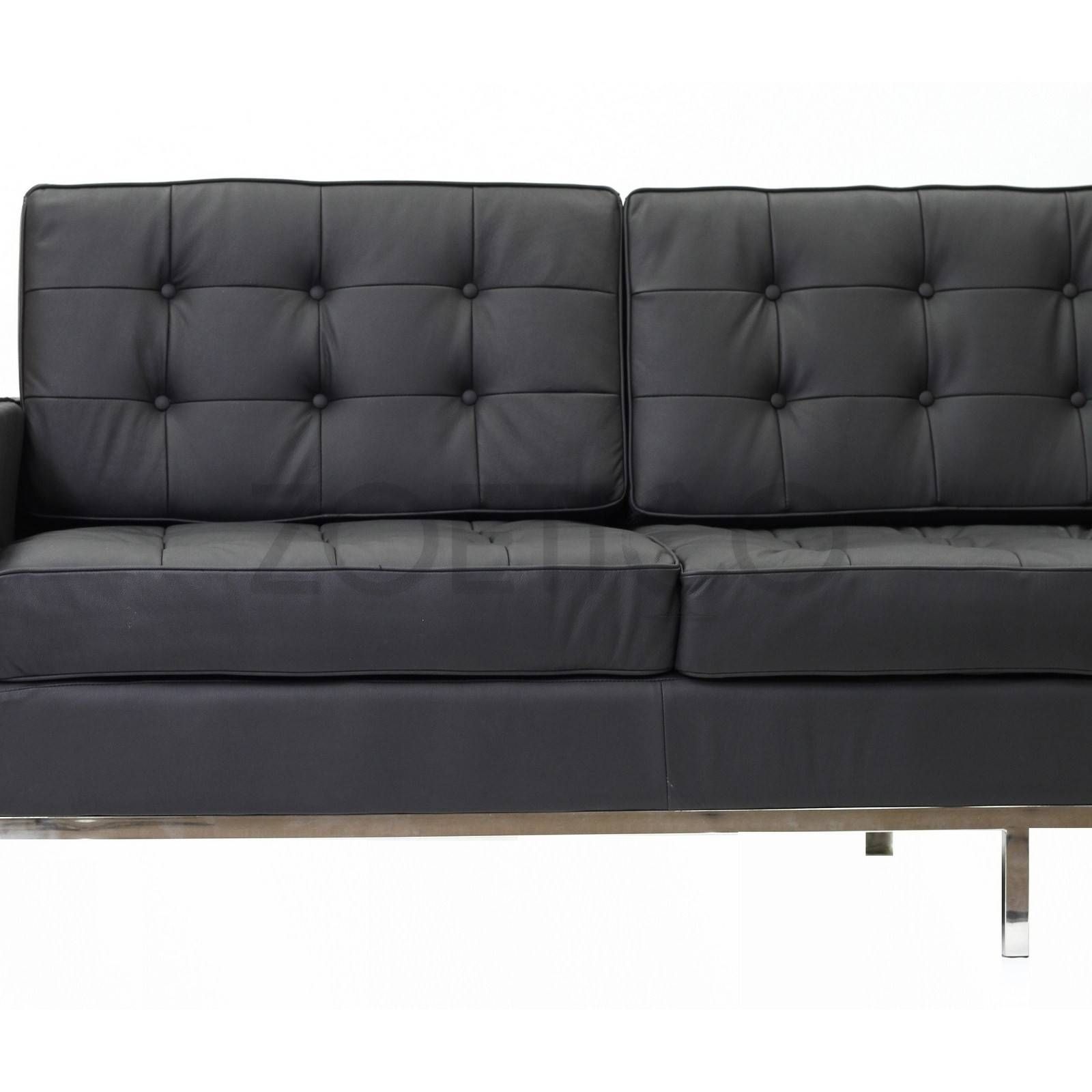 Florence Knoll Style Sofa In Leather (multiple Colors/materials Intended For Florence Knoll Style Sofas (View 11 of 25)