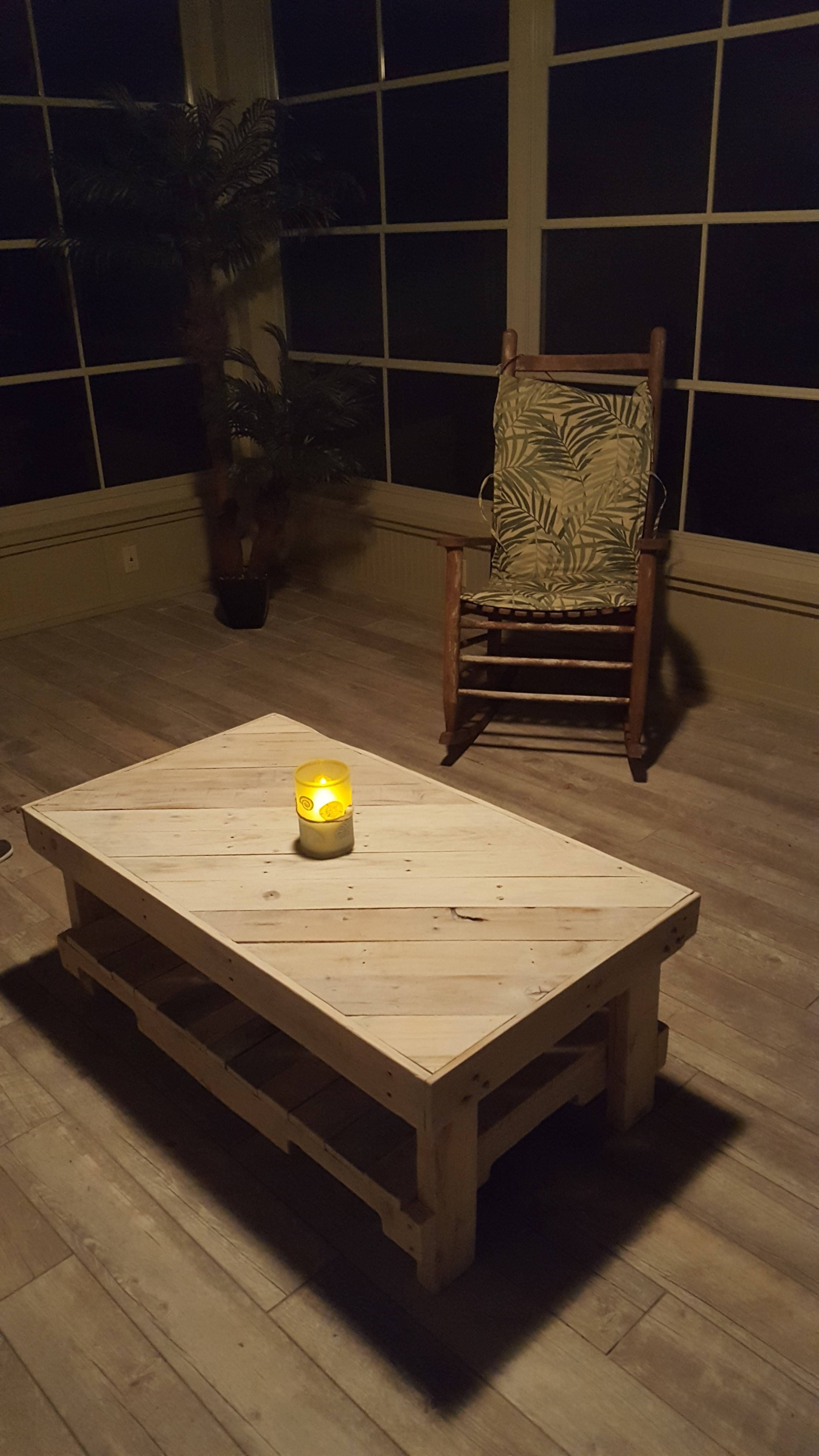 Florida Room Pallet Coffee Table With Matching End Tables • Pallet With Regard To Coffee Table With Matching End Tables (View 26 of 30)