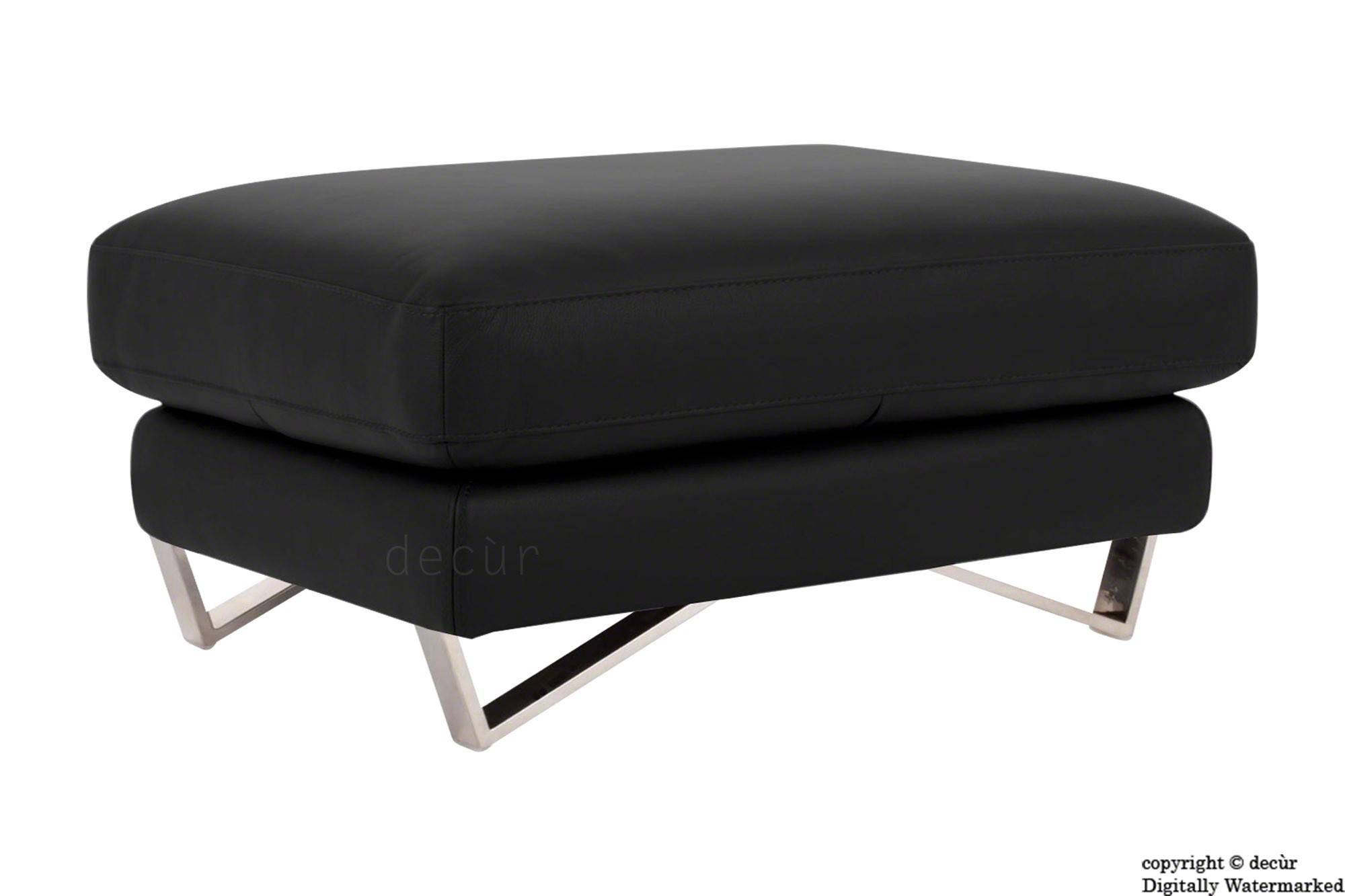 Footstools & Ottomans – Living Room : Leather/faux Leather Throughout Leather Footstools (View 25 of 30)
