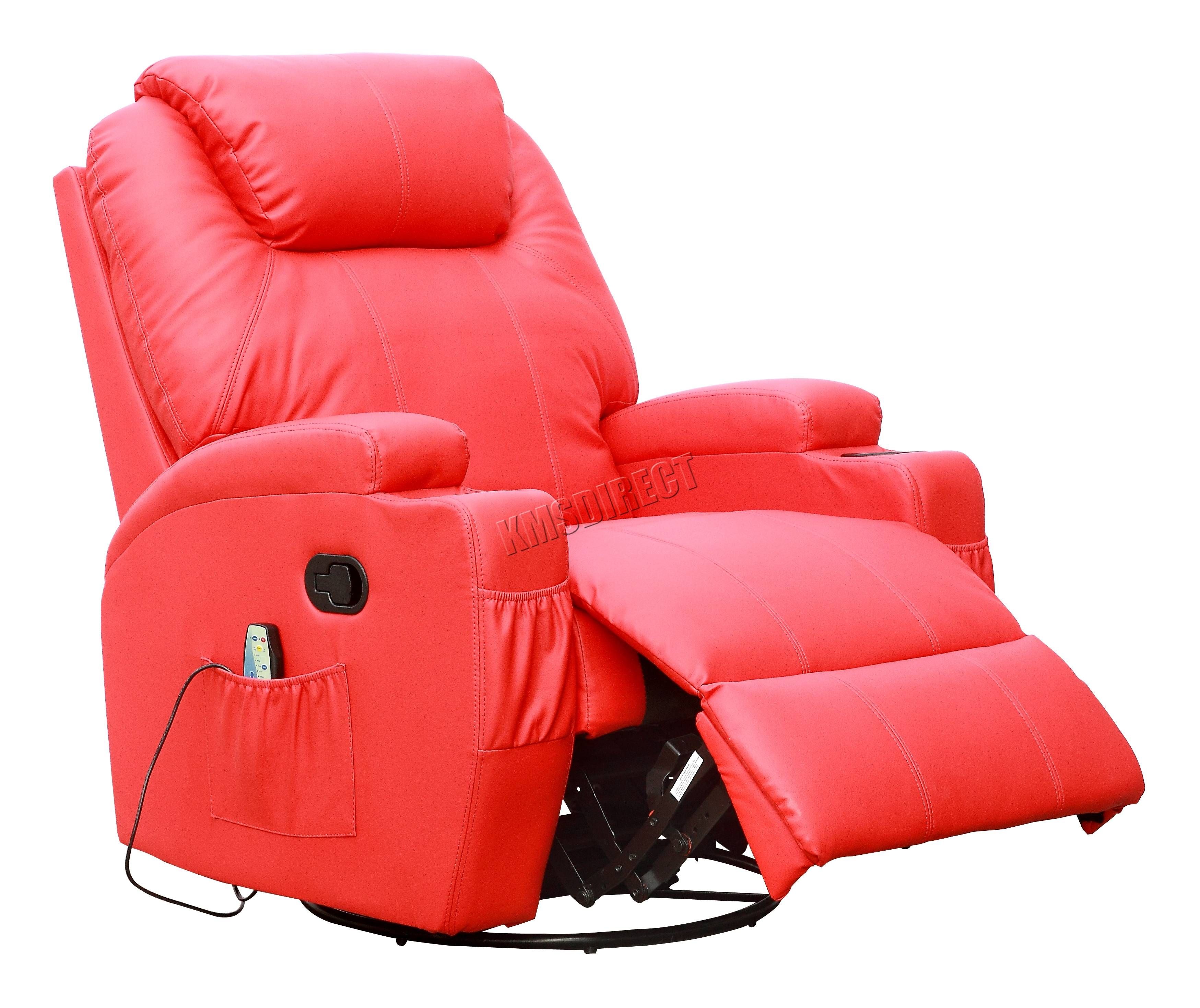 Foxhunter Bonded Leather Massage Recliner Chair Cinema Sofa Regarding Sofa Chair Recliner (View 15 of 30)