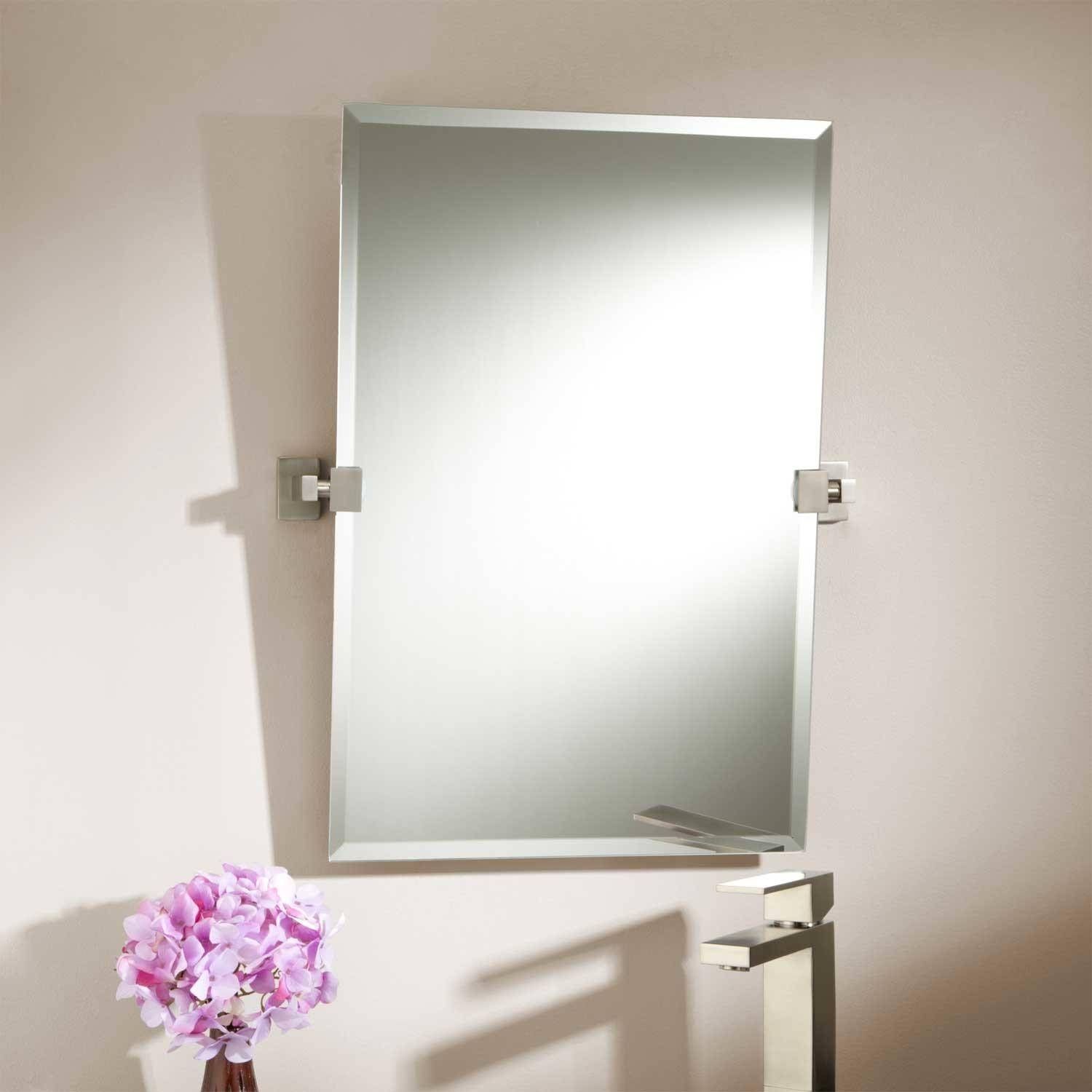 Frameless Bathroom Mirrors | Signature Hardware With Regard To Antique Frameless Mirrors (View 12 of 25)
