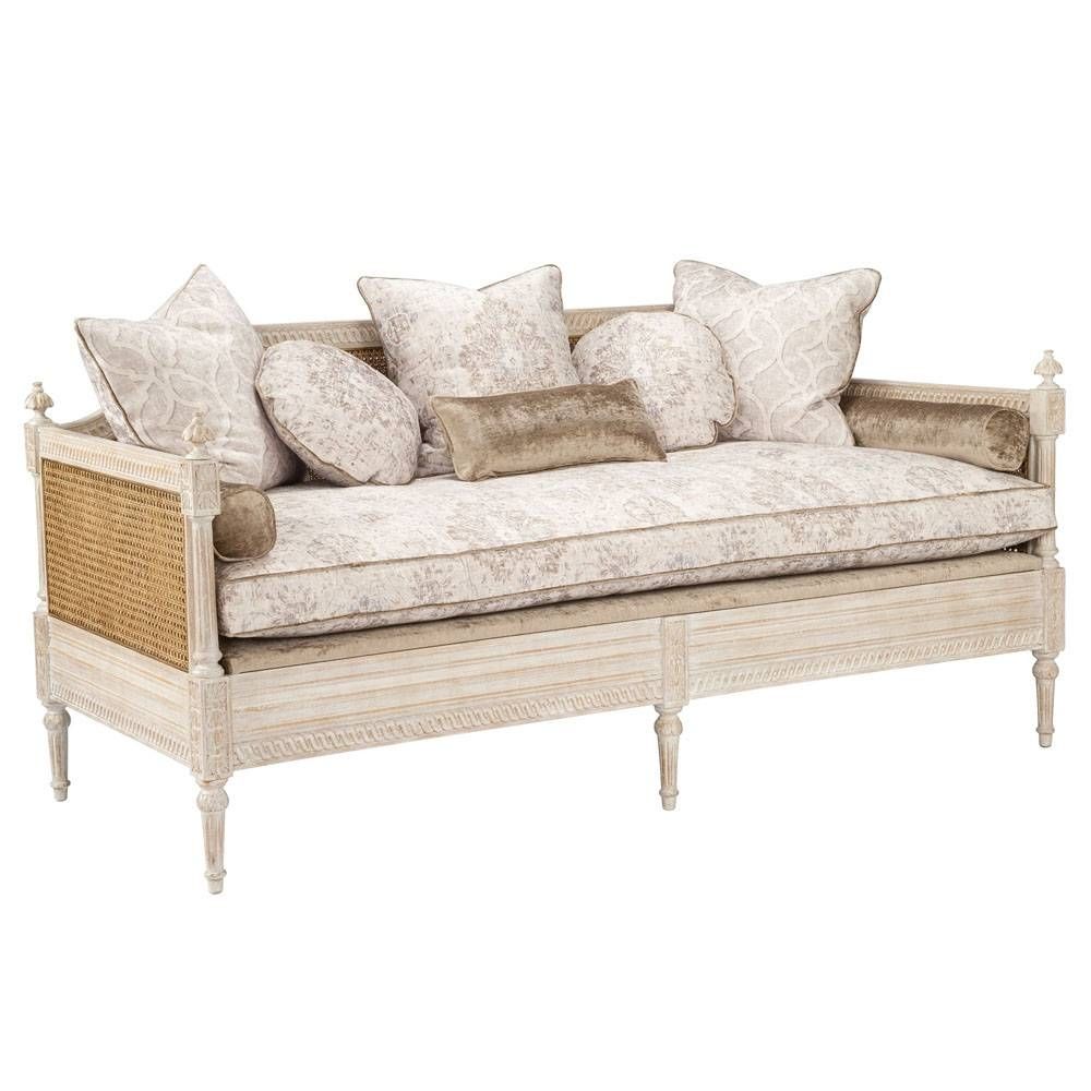French Cane Sofa Daybed – Vintage French Inside White Cane Sofas (Photo 27 of 30)