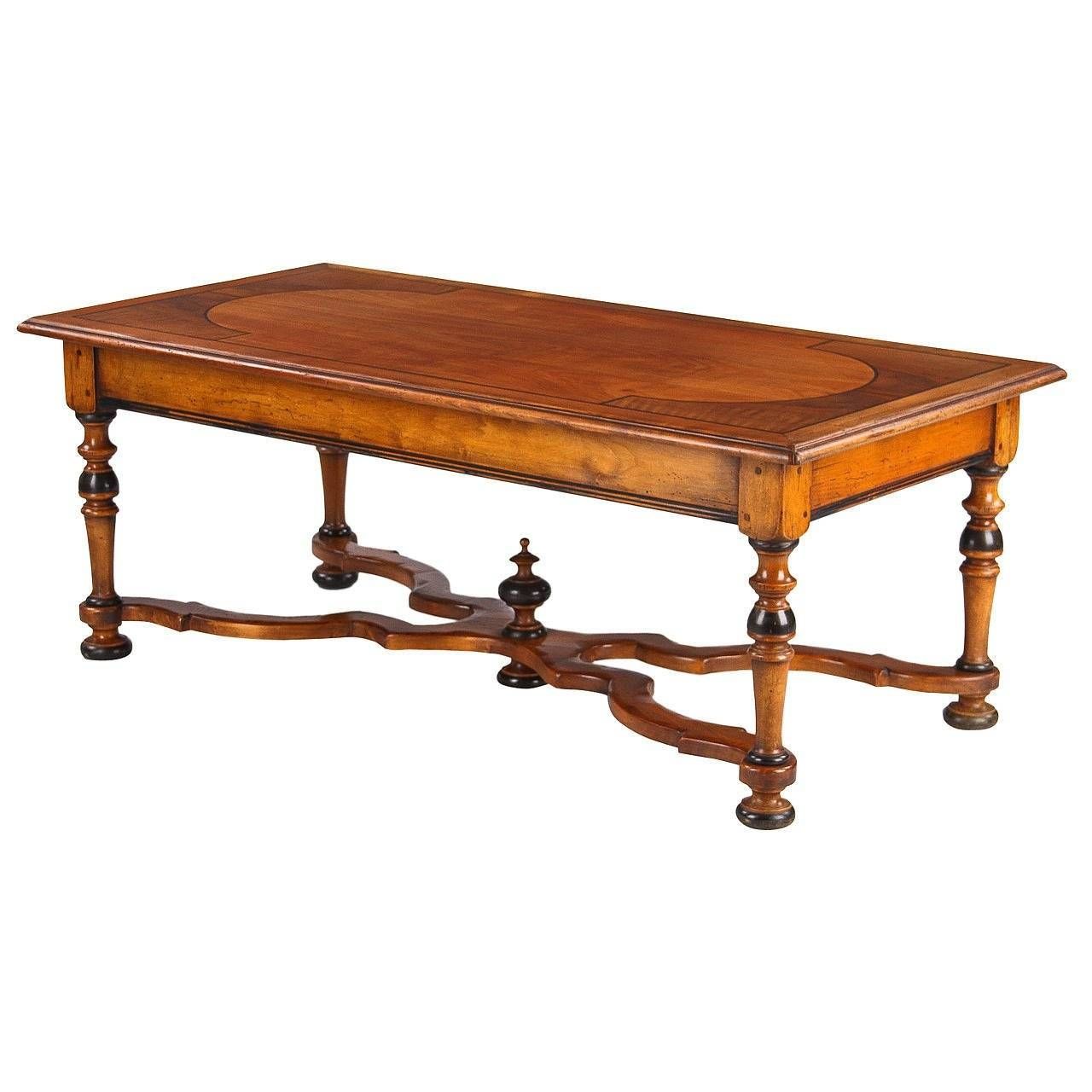 French Louis Xiv Style Cherrywood Coffee Table, Early 1900s For With French Style Coffee Tables (View 29 of 30)