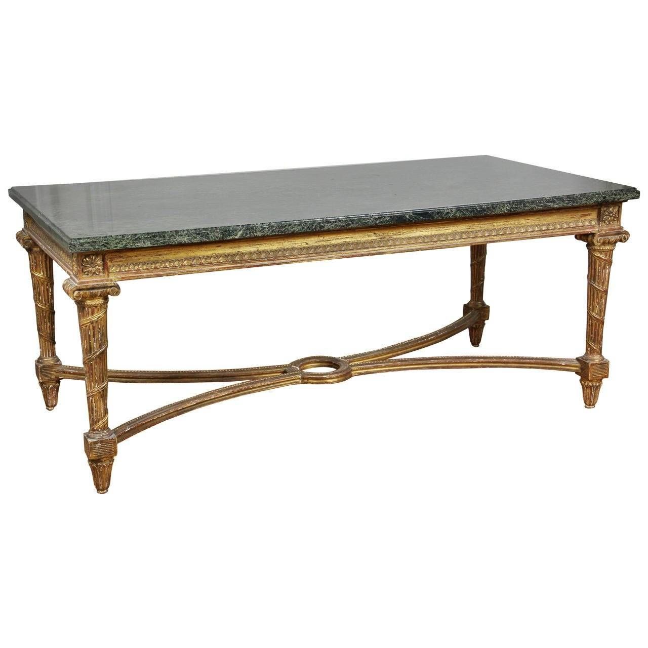 French Neoclassical Style Giltwood Coffee Table For Sale At 1stdibs Within French Style Coffee Tables (View 17 of 30)