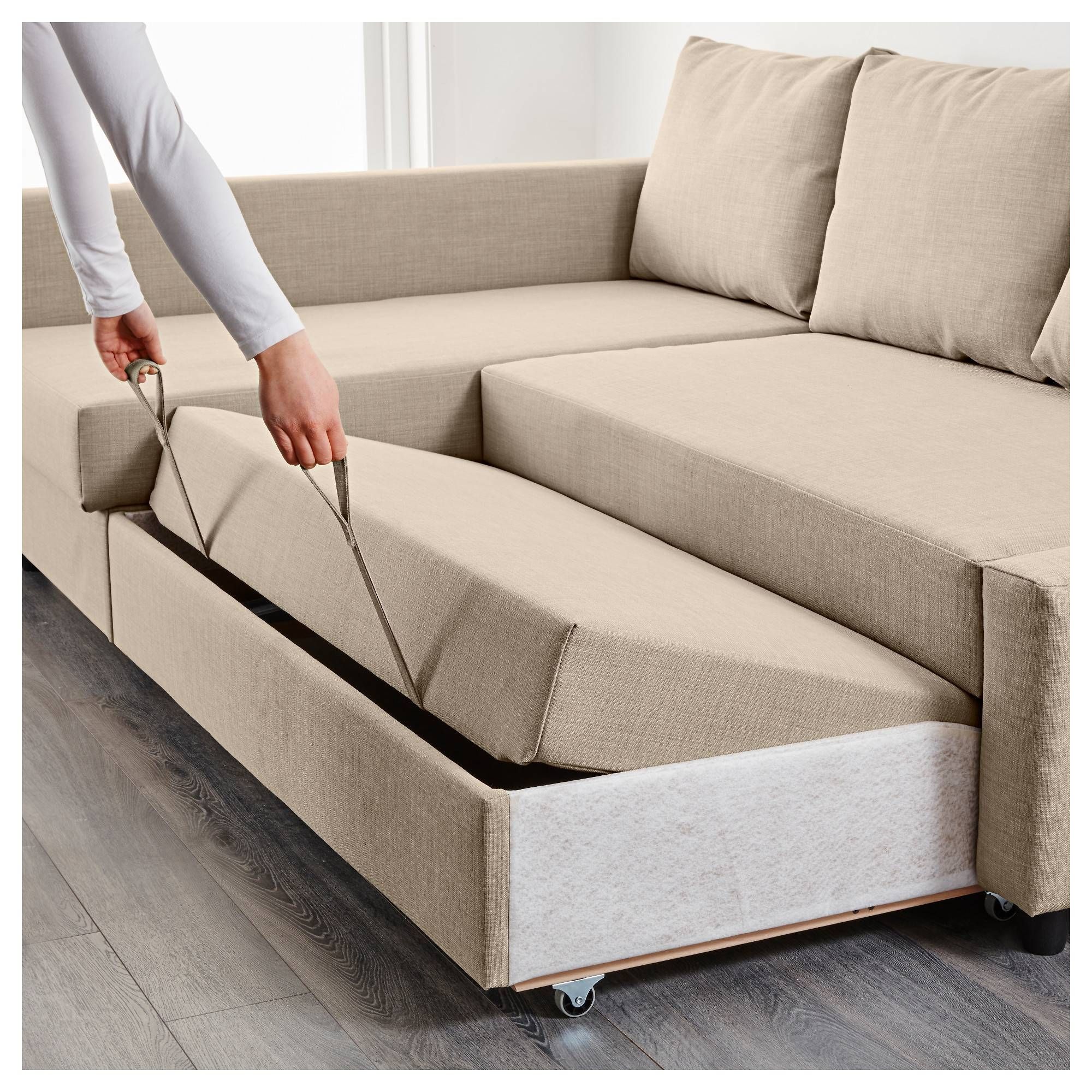 Friheten Corner Sofa Bed With Storage – Skiftebo Dark Gray – Ikea Inside Corner Couch Bed (View 4 of 30)
