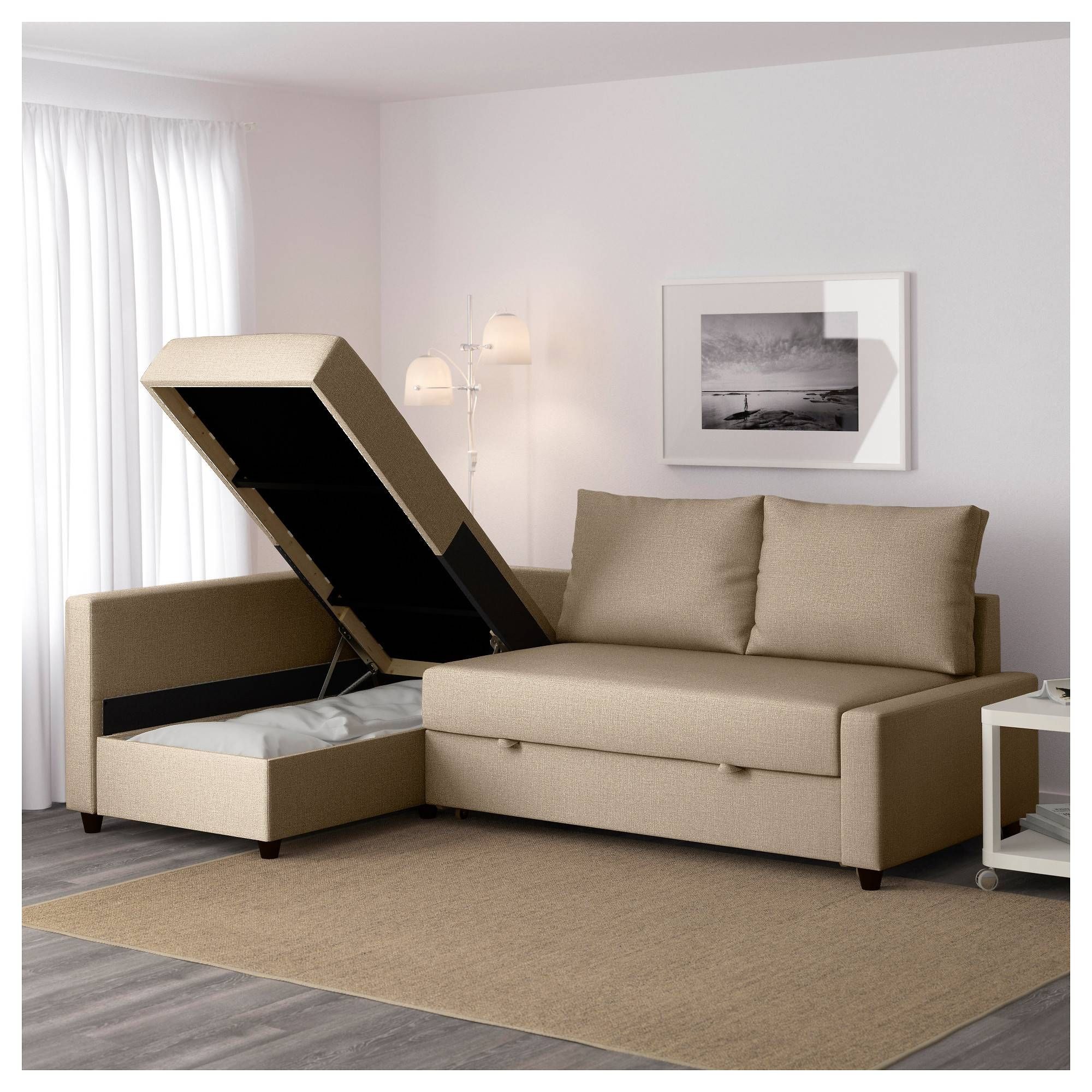 Friheten Sleeper Sectional,3 Seat W/storage – Skiftebo Dark Gray Throughout Ikea Sleeper Sofa Sectional (View 24 of 25)