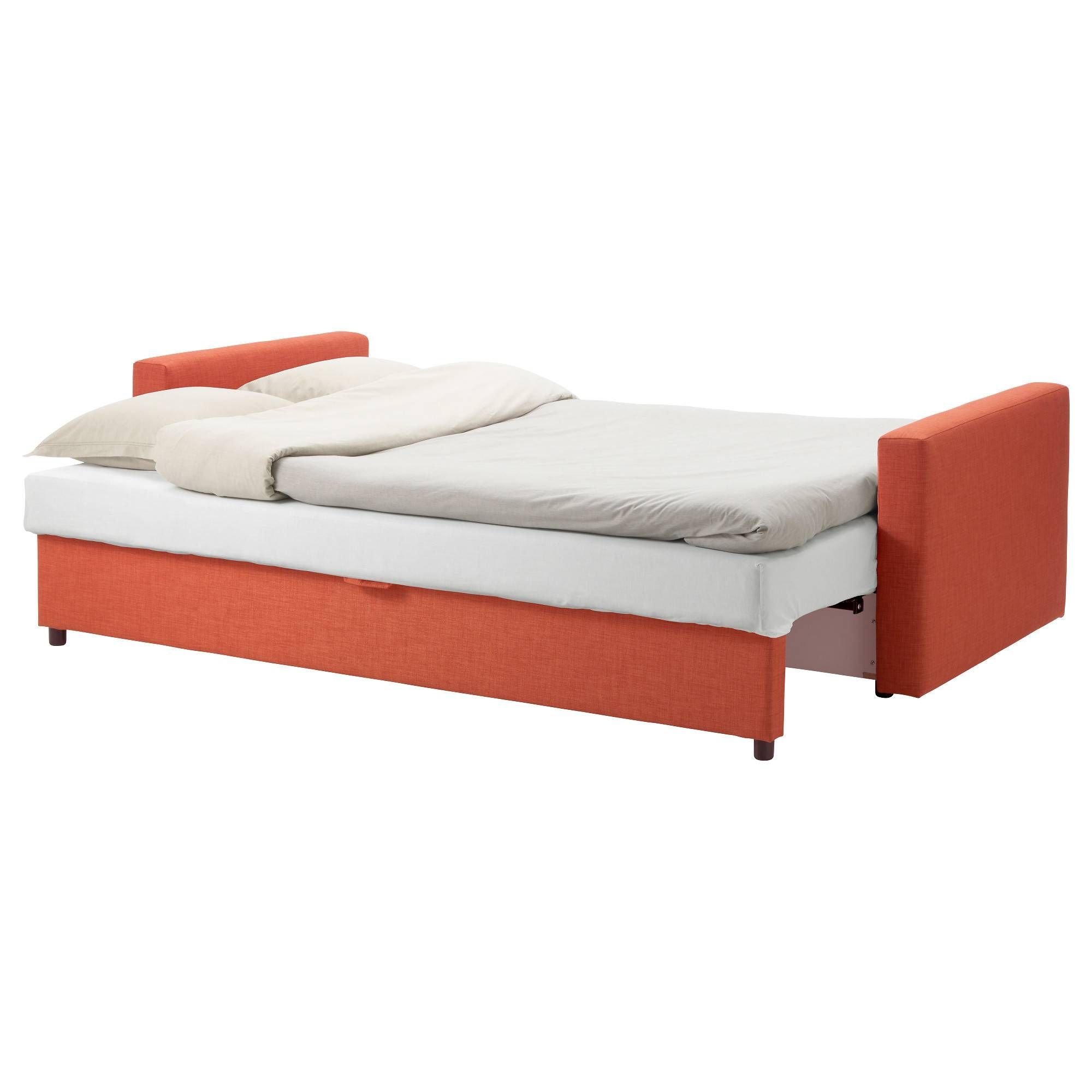 Friheten Sleeper Sofa – Skiftebo Beige – Ikea Regarding Red Sofa Beds Ikea (View 14 of 30)