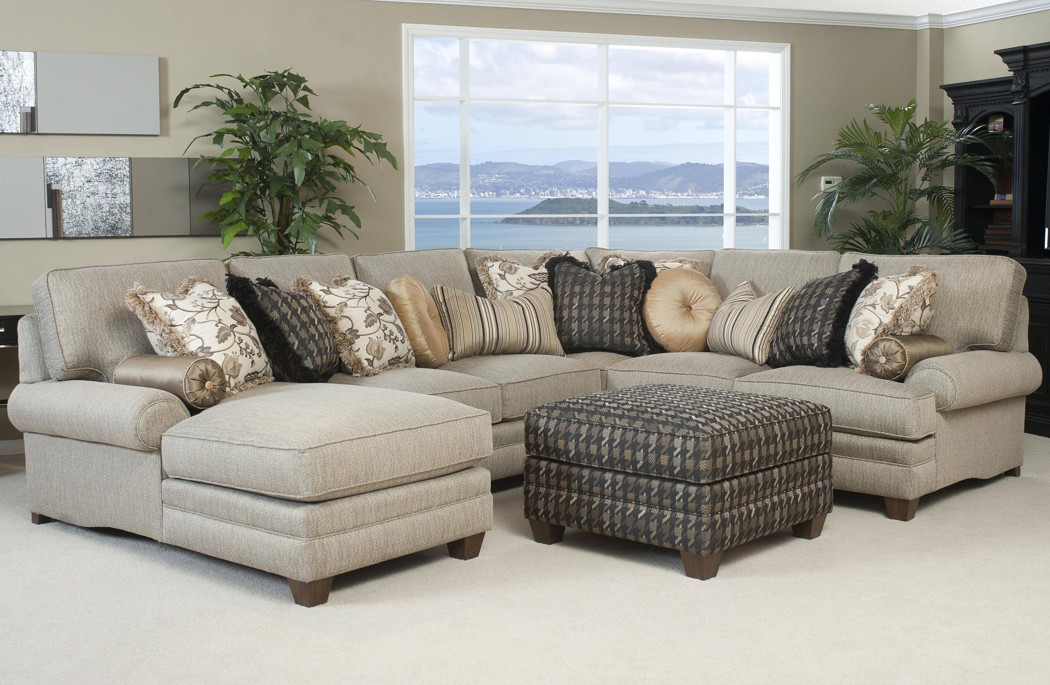 Furniture: Beautiful Sectional Sofas Cheap For Living Room Intended For Sofa With Chaise And Ottoman (View 22 of 30)