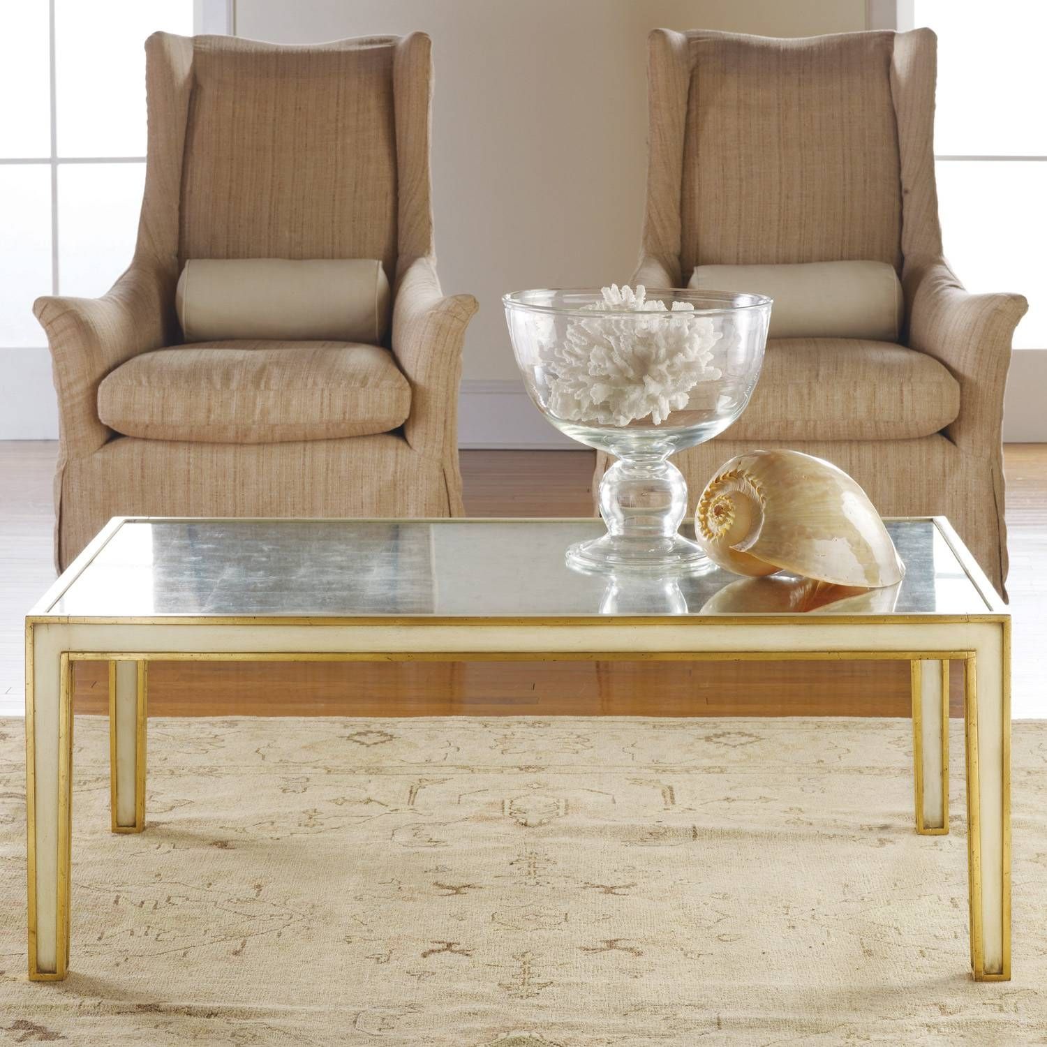Furniture: Best Rectangular Mirrored Coffee Table Four Base On Throughout Coffee Tables Mirrored (View 18 of 30)